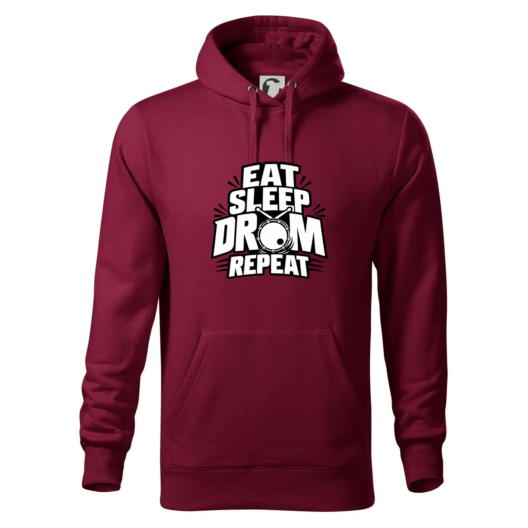Eat sleep drum repeat - minimalistický bubenický slogan