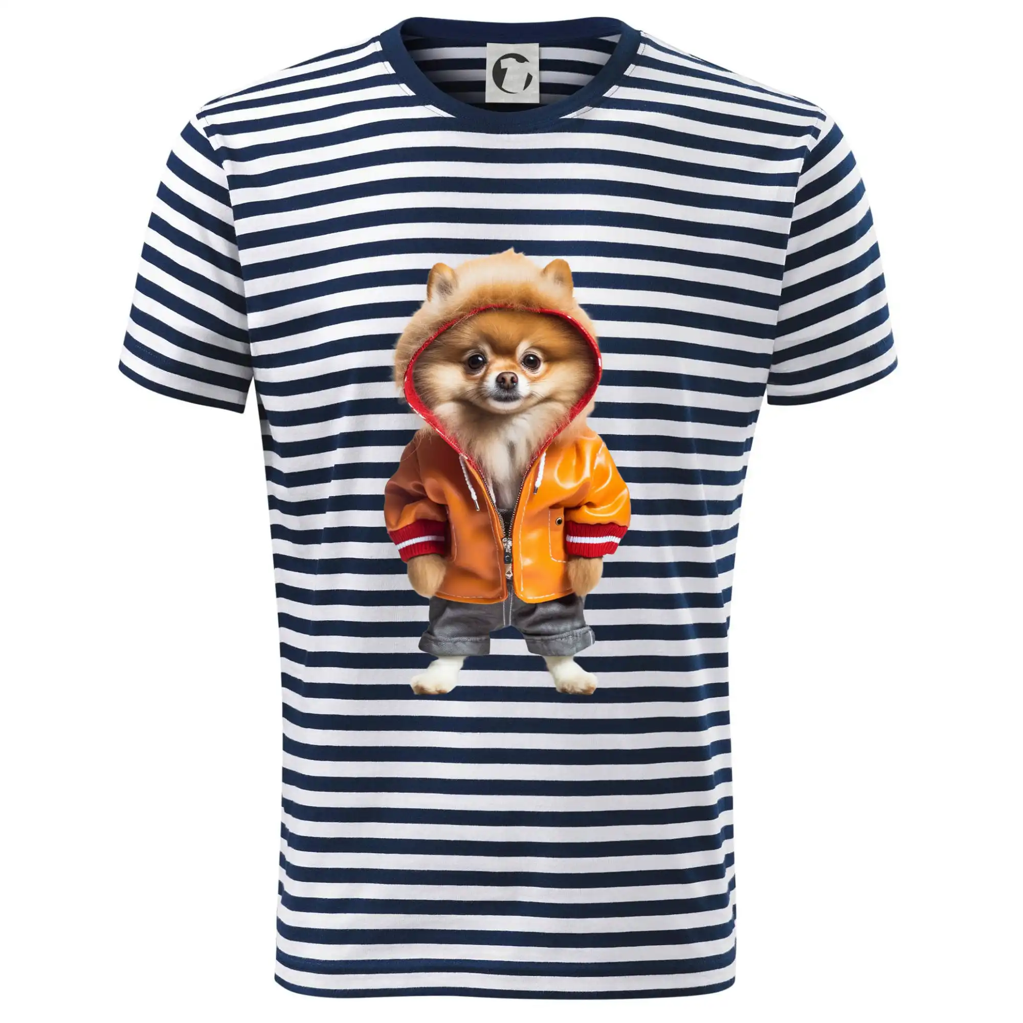 Pomeranian v bundě