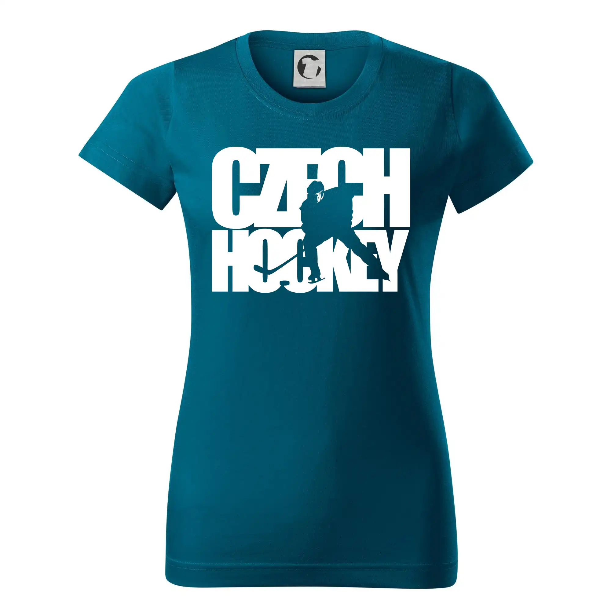 Czech hockey - nápis s hokejistou - Mistrovství světa v ledním hokeji 2026