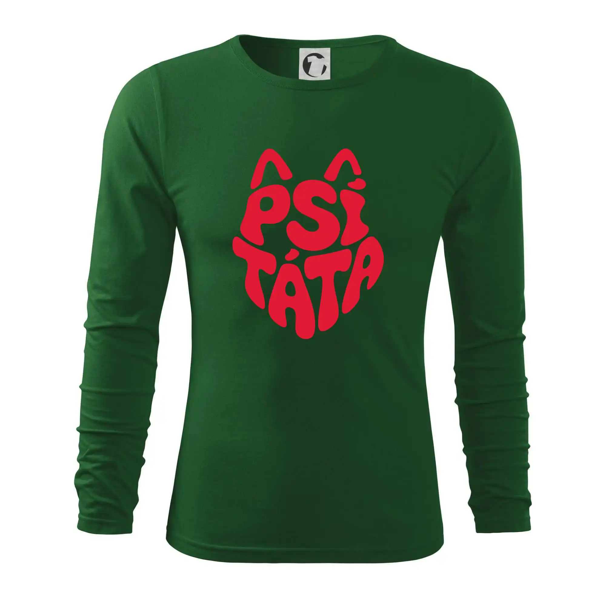 Psí táta nápis v hlavě