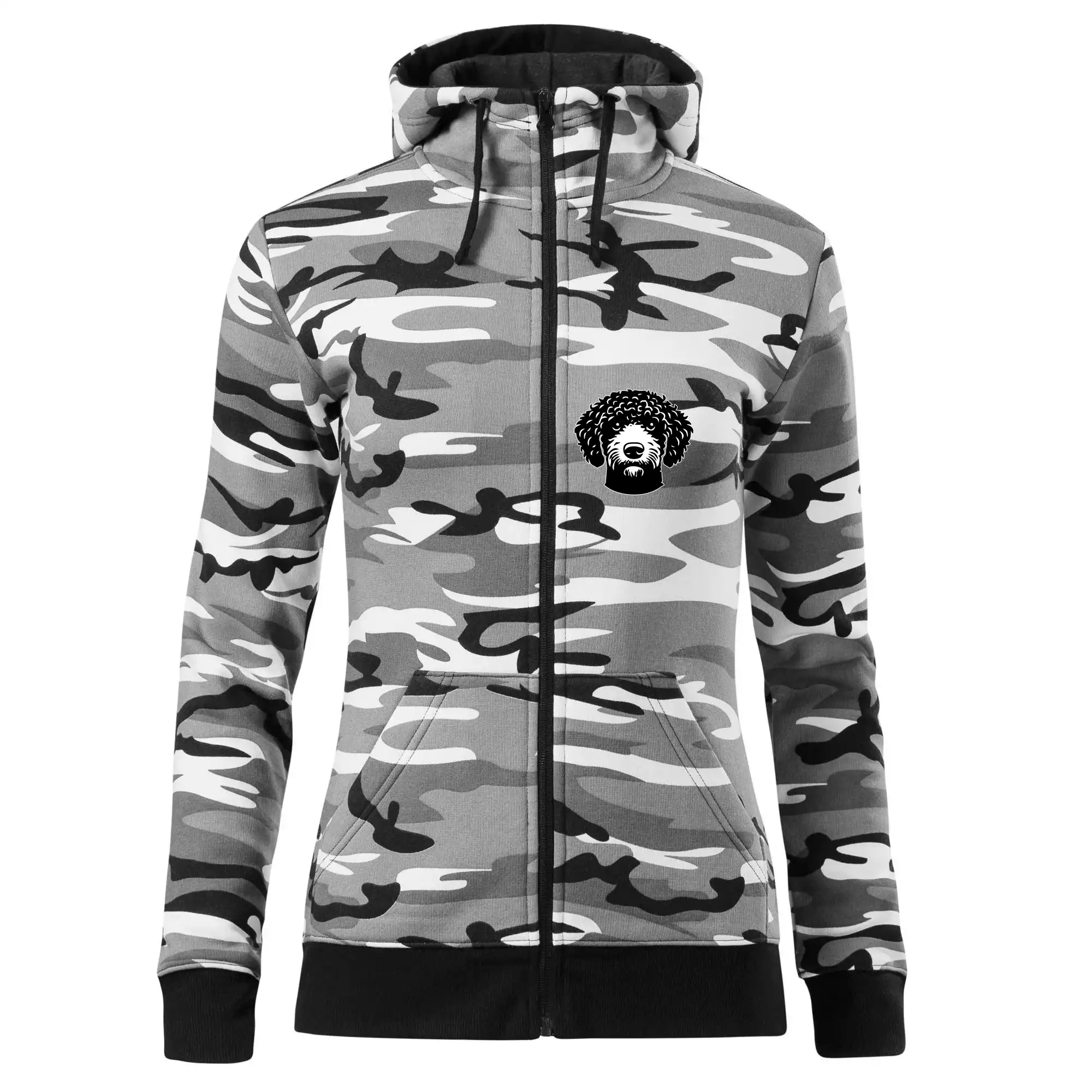 Lagotto romagnolo hlava na prsu