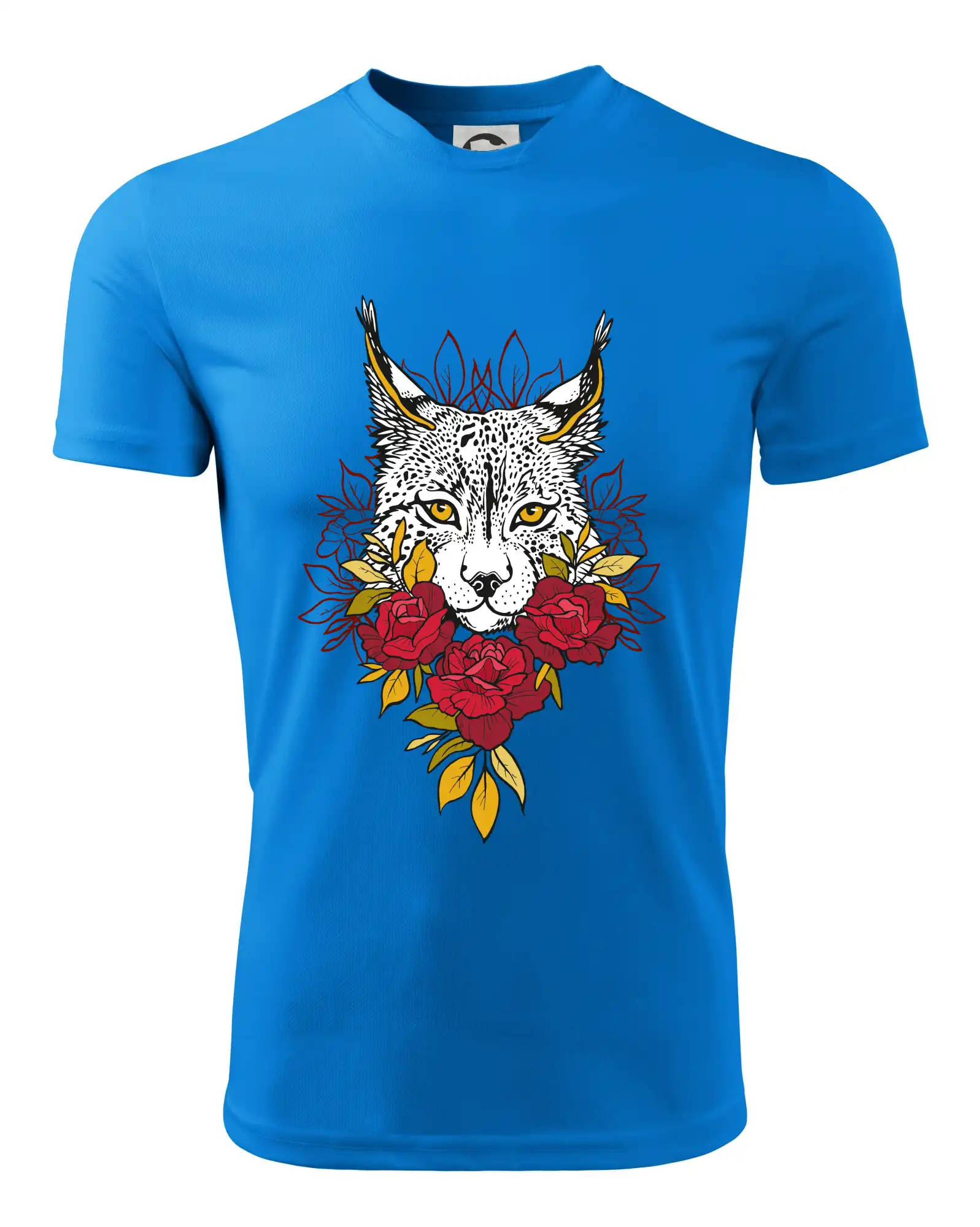 Rys s červenými růžemi  (Pecka design)