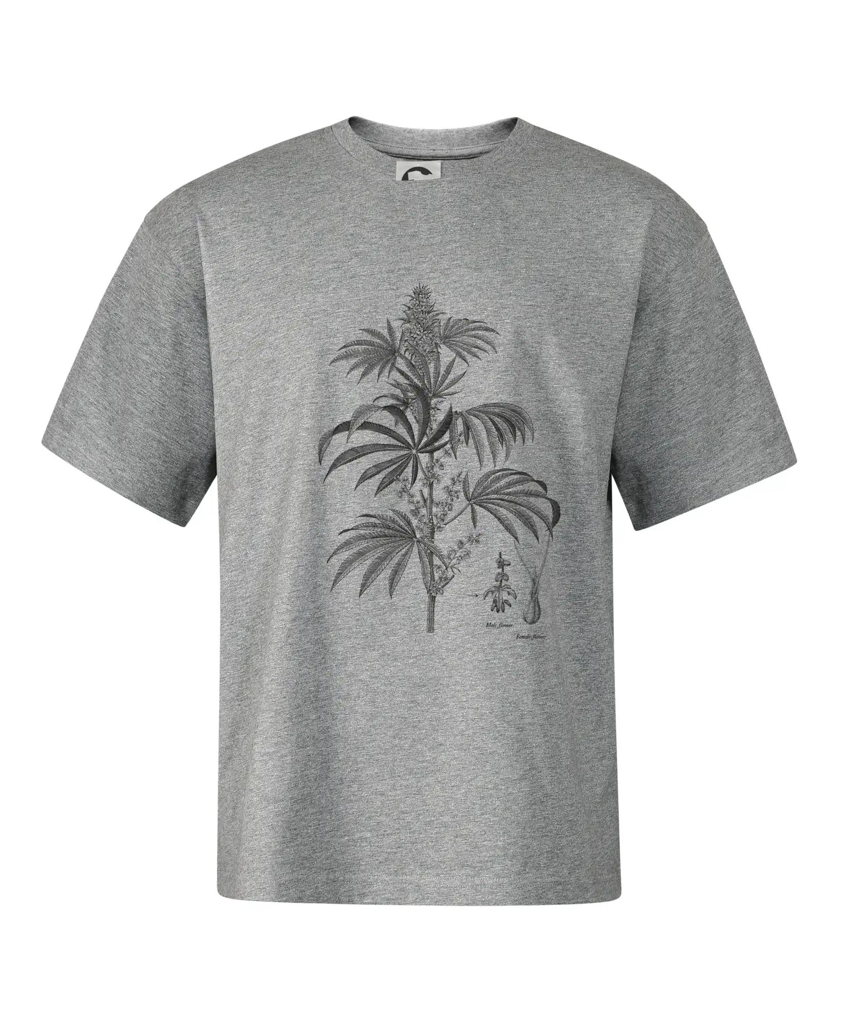 Konopí kytka černobílá