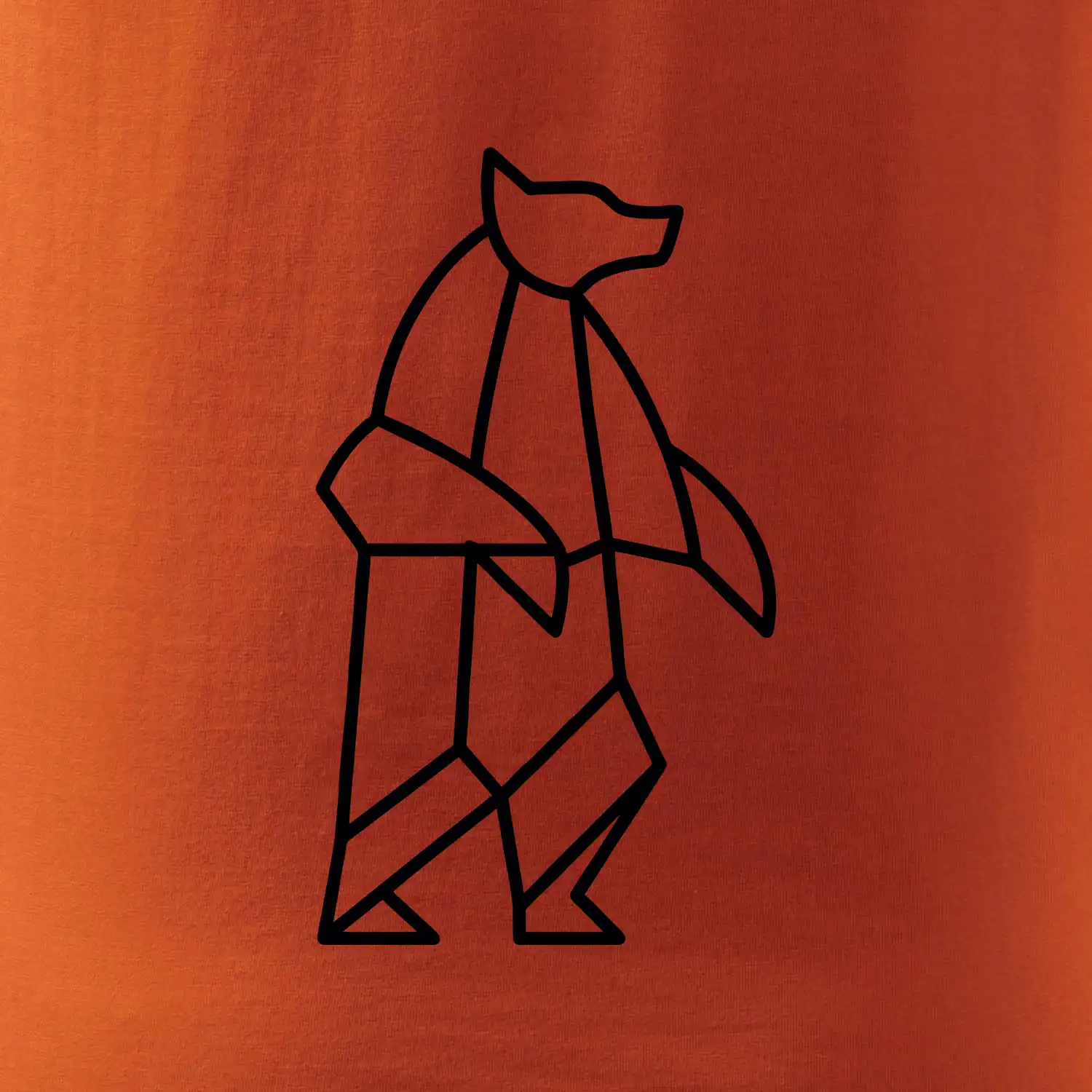 Geometrie lední medvěd stojící