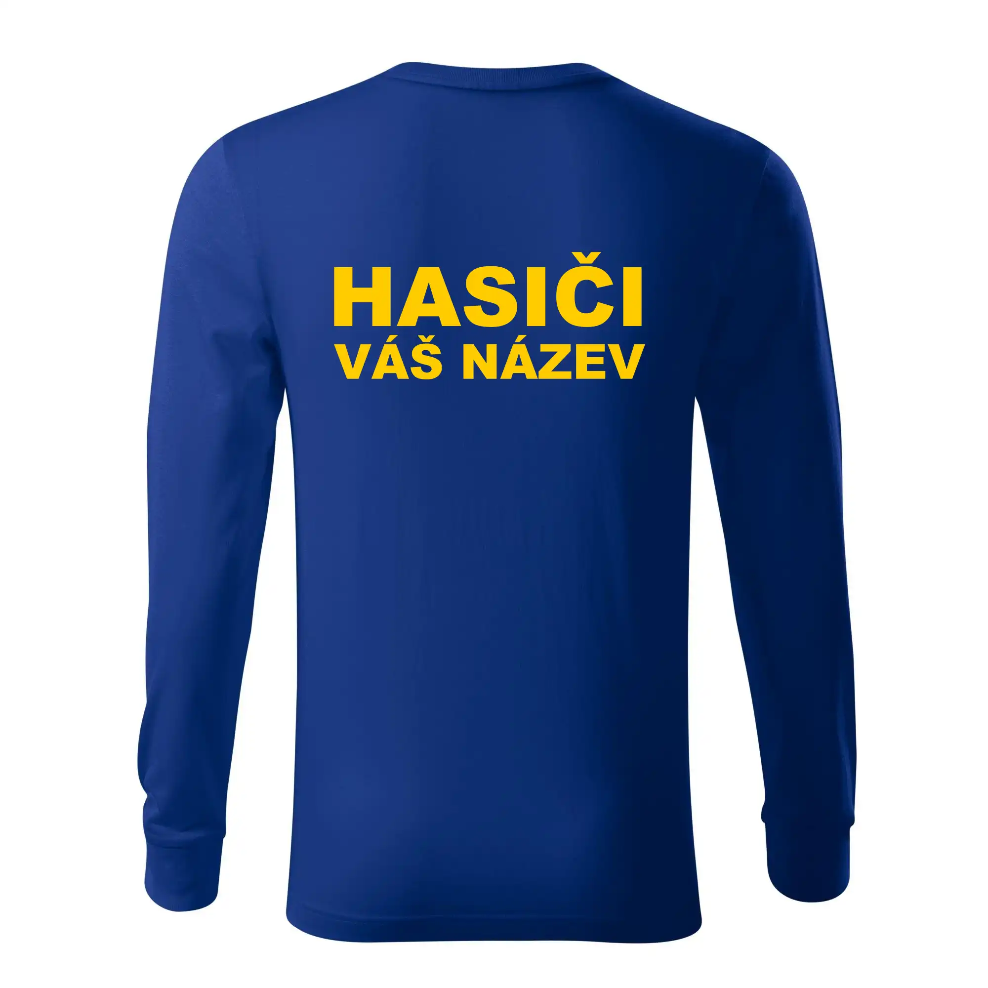 Hasiči - žlutý nápis - váš název sboru