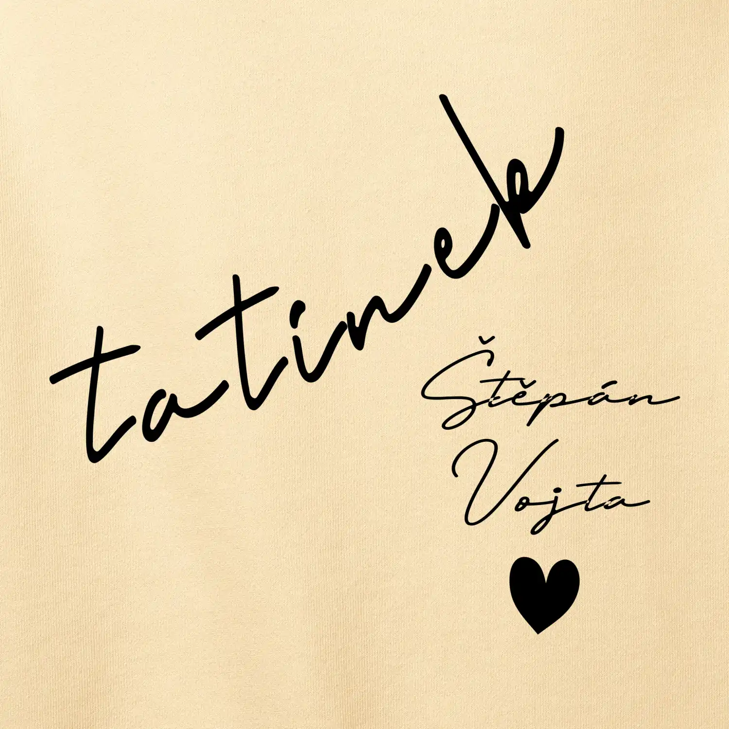 Mikina tatínek  se jmény dětí