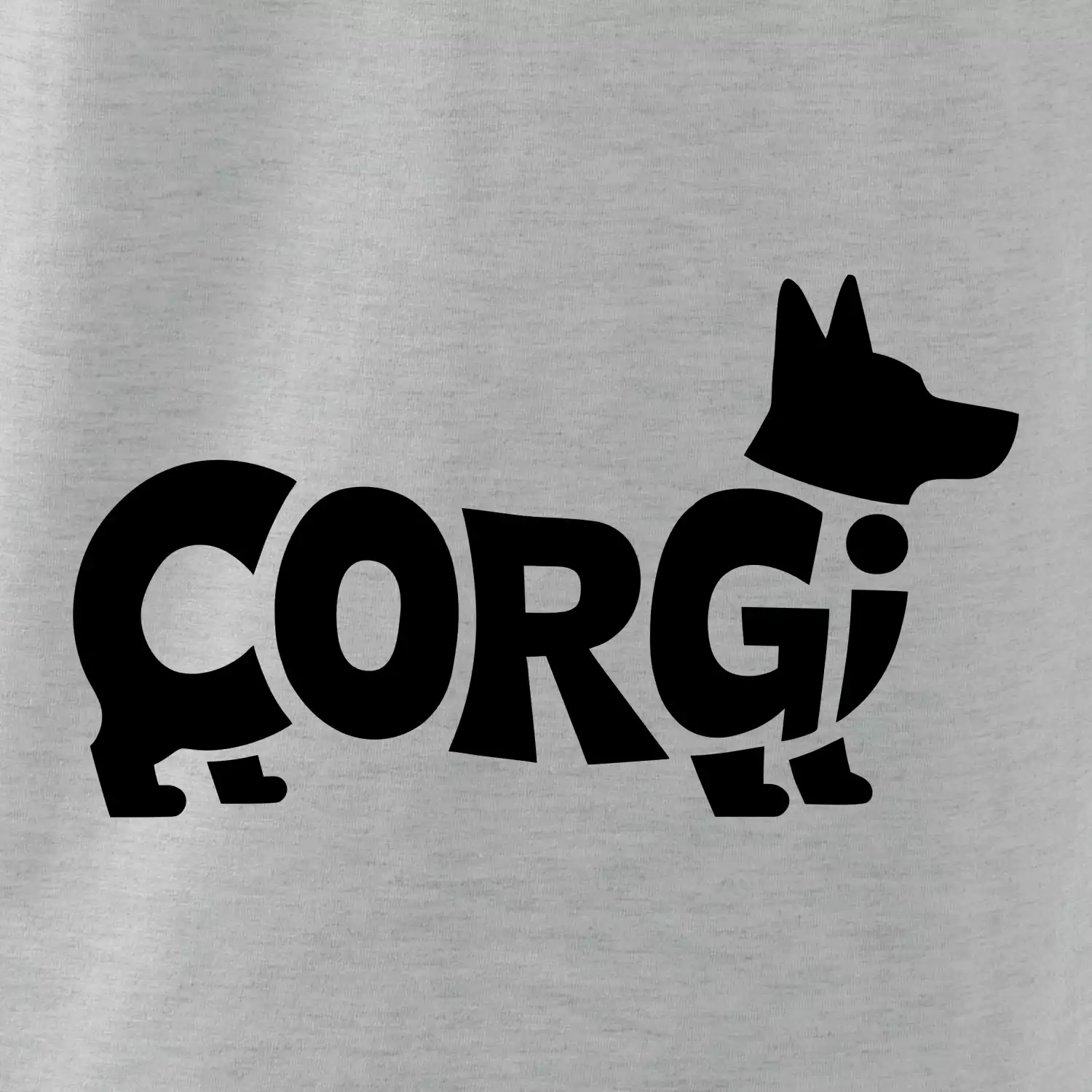 Corgi nápis v těle