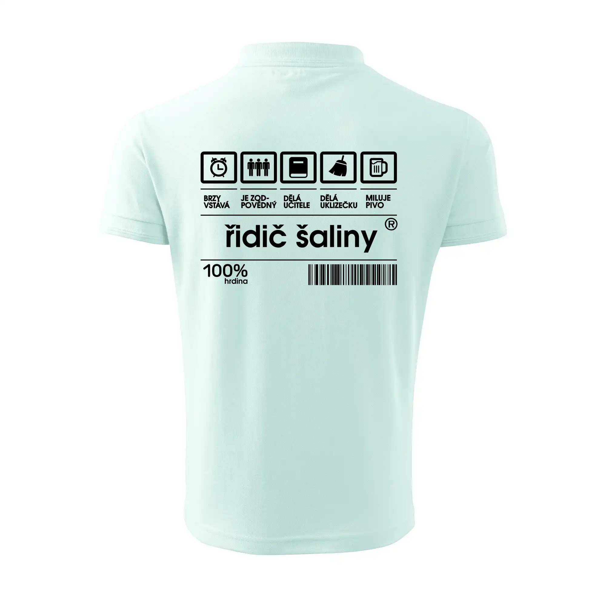Čárový kód - řidič šaliny