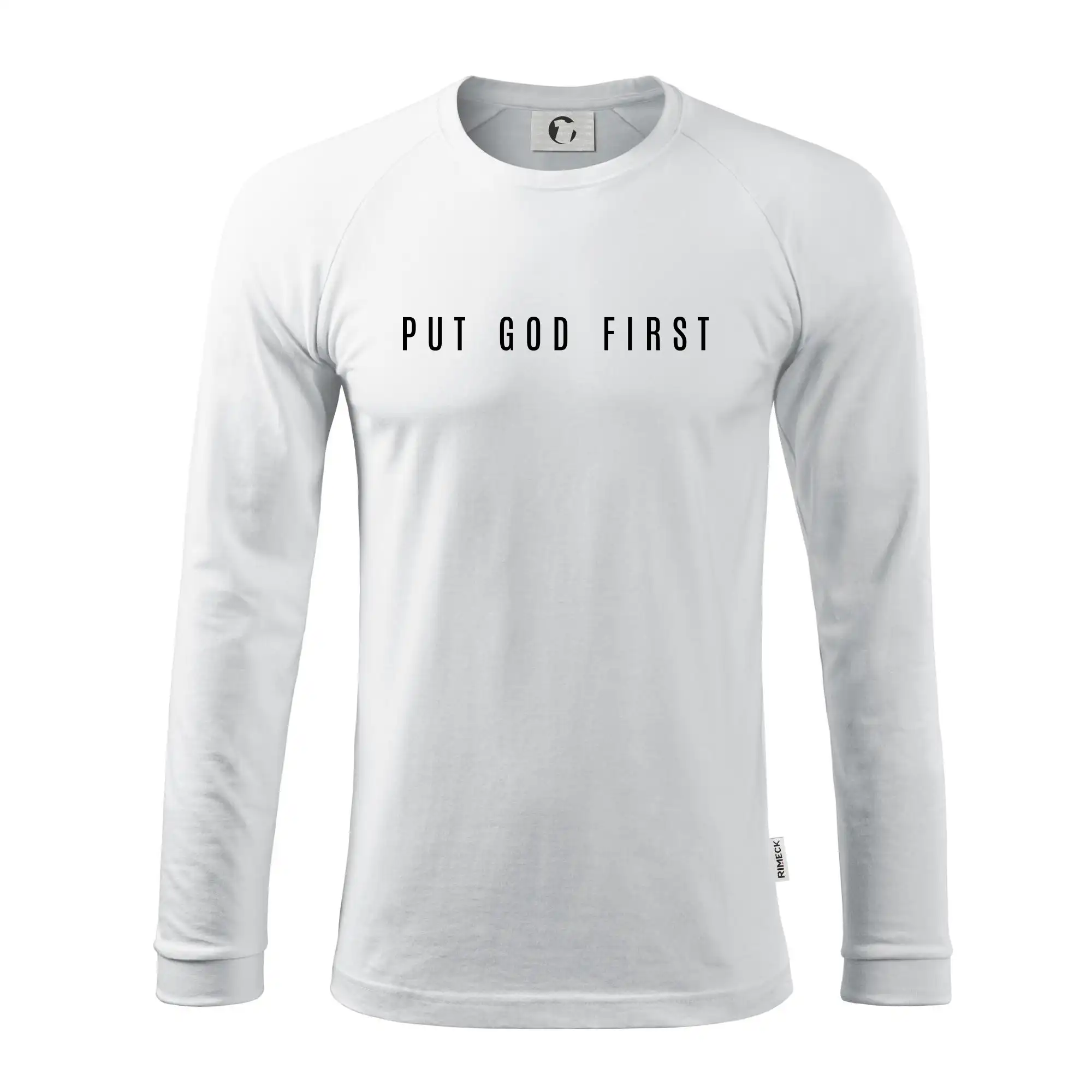 Put God first slabý nápis