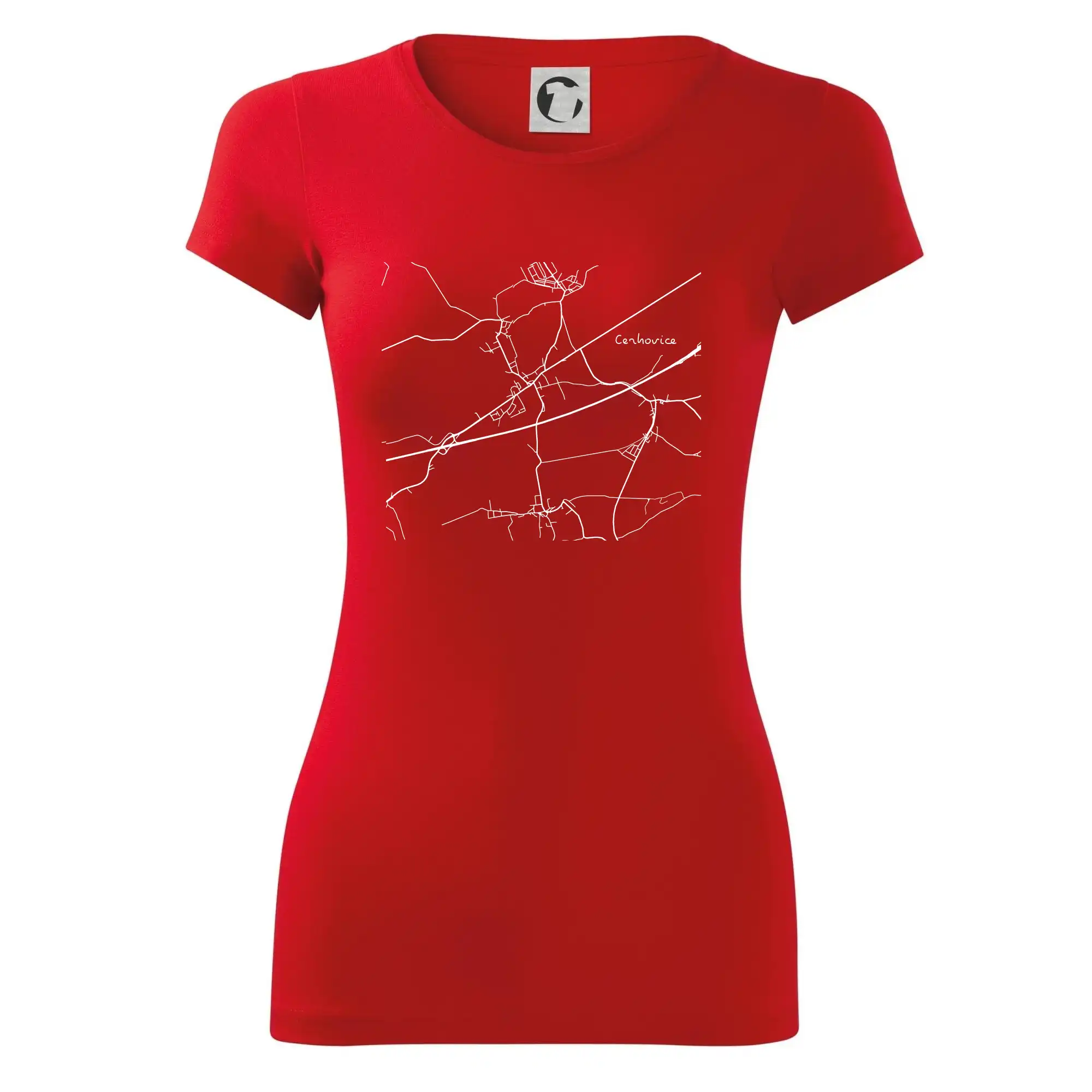 Černobílá mapa Cerhovice 267 61