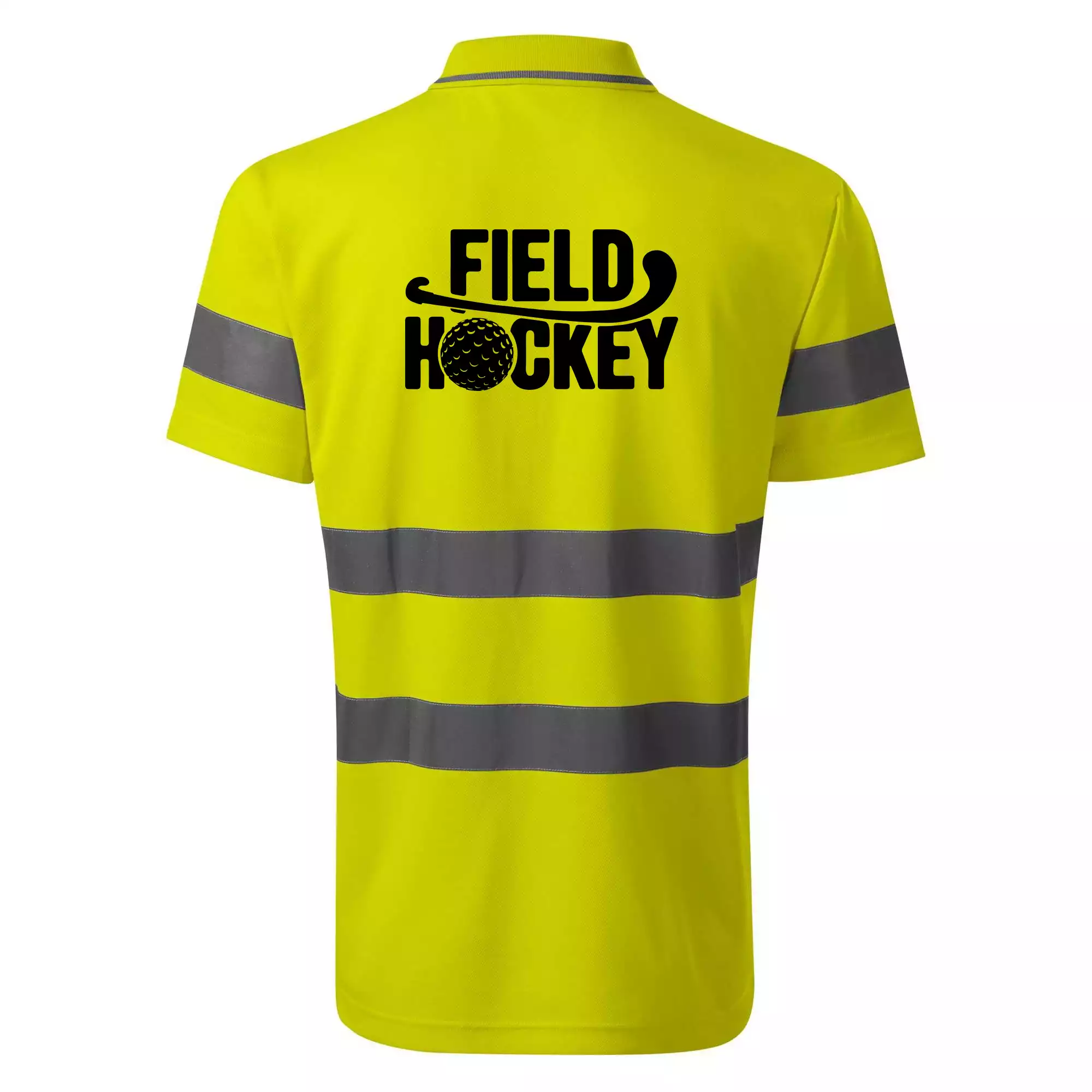 Field hockey míček a nápis