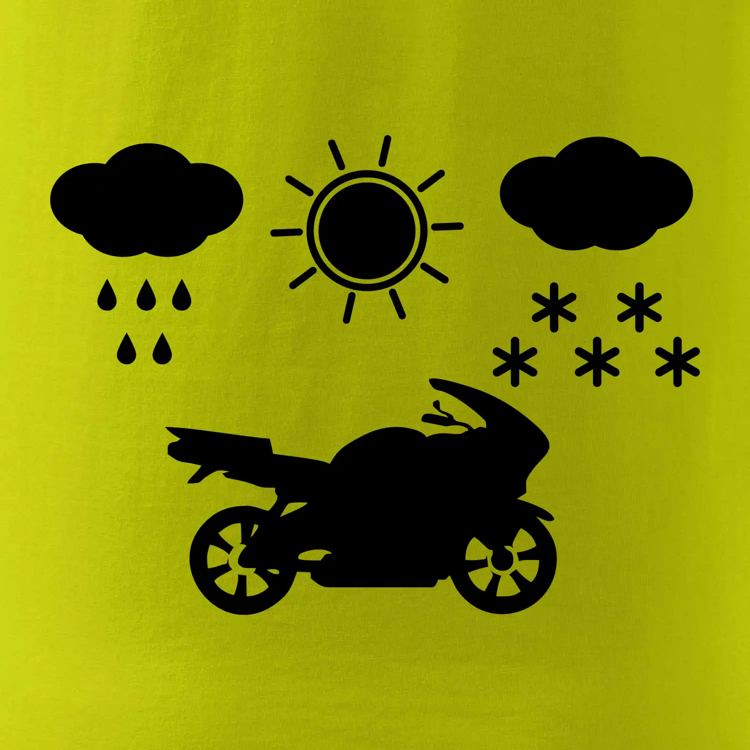 Motorkář za každého počasí - silnice