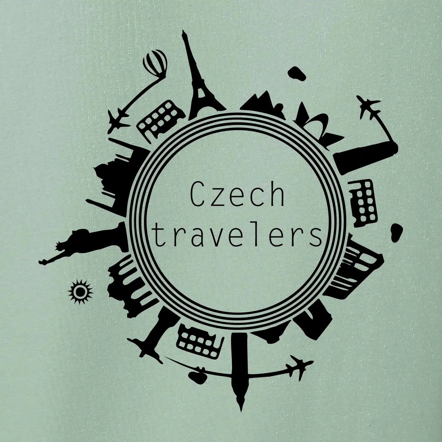 Czech Travelers jednobarevný