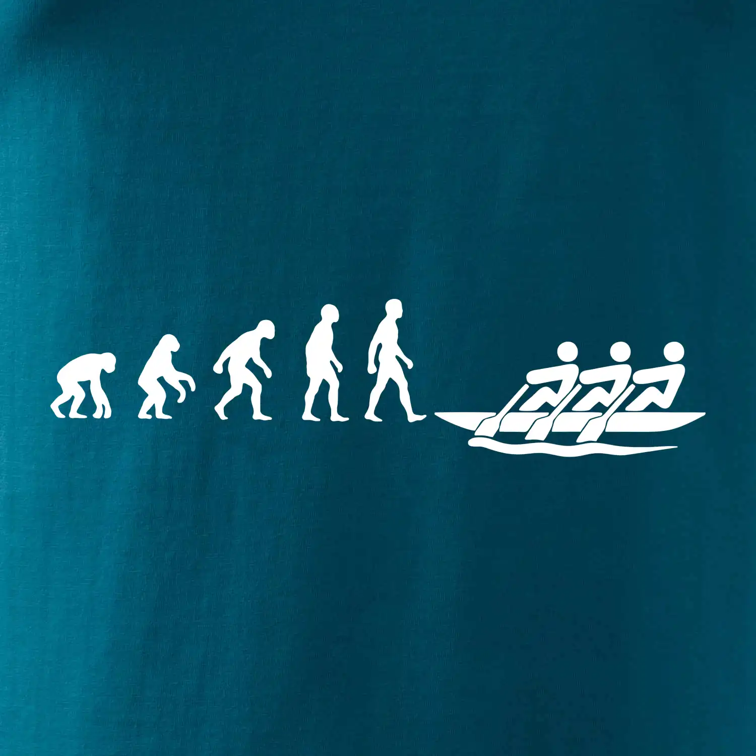 Evoluce veslování 3 lidi