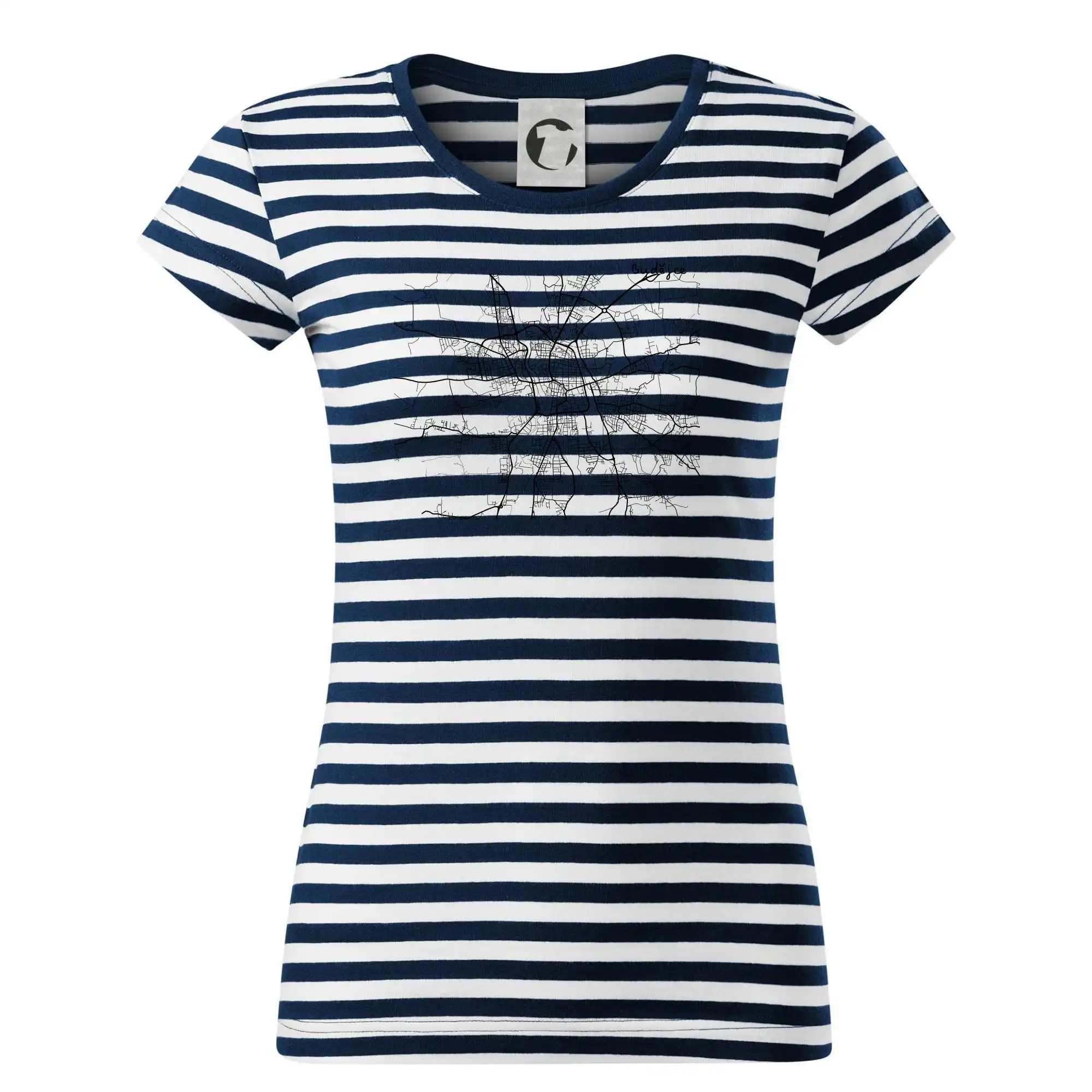 Mapy měst černobílé Budějce