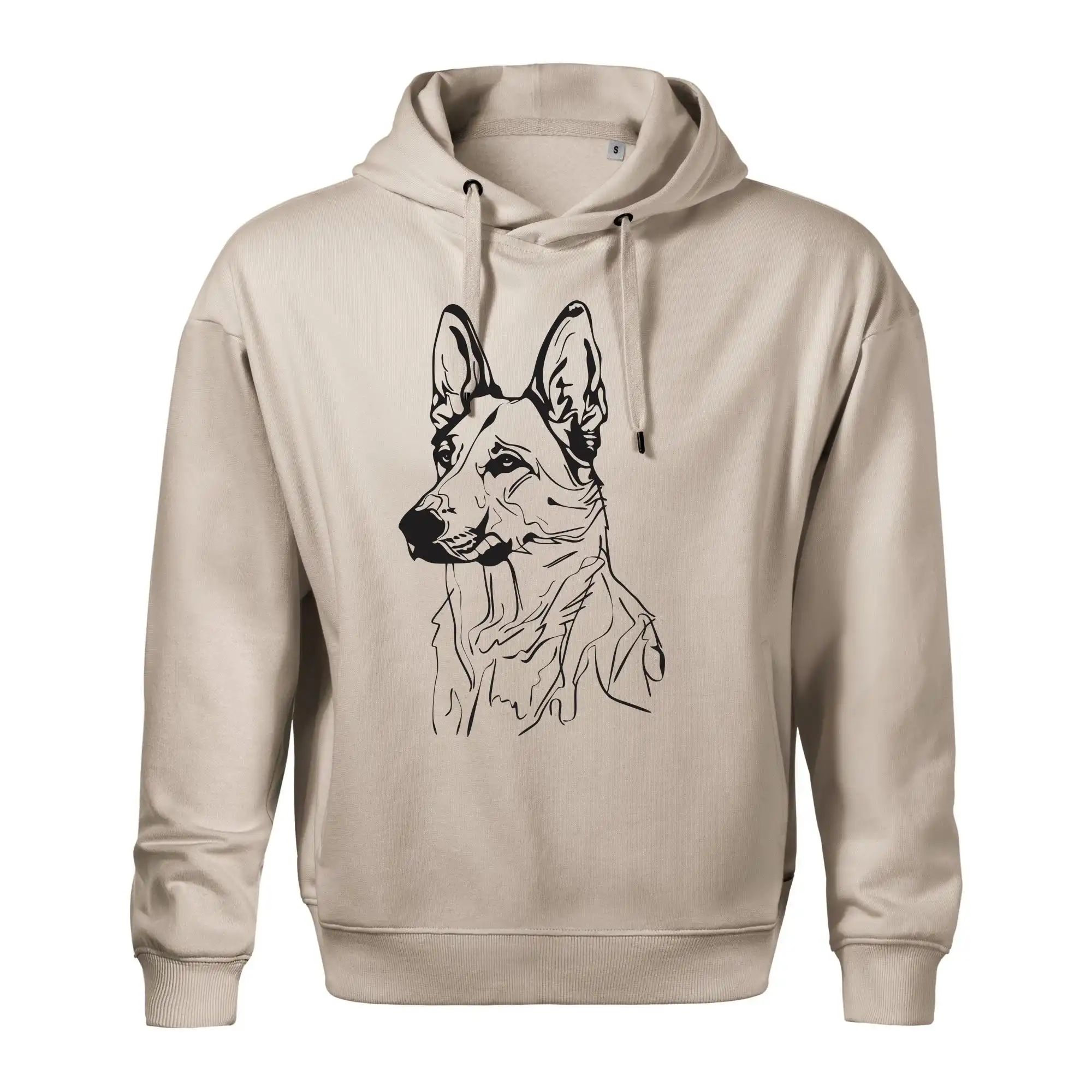Německý ovčák černá kresba