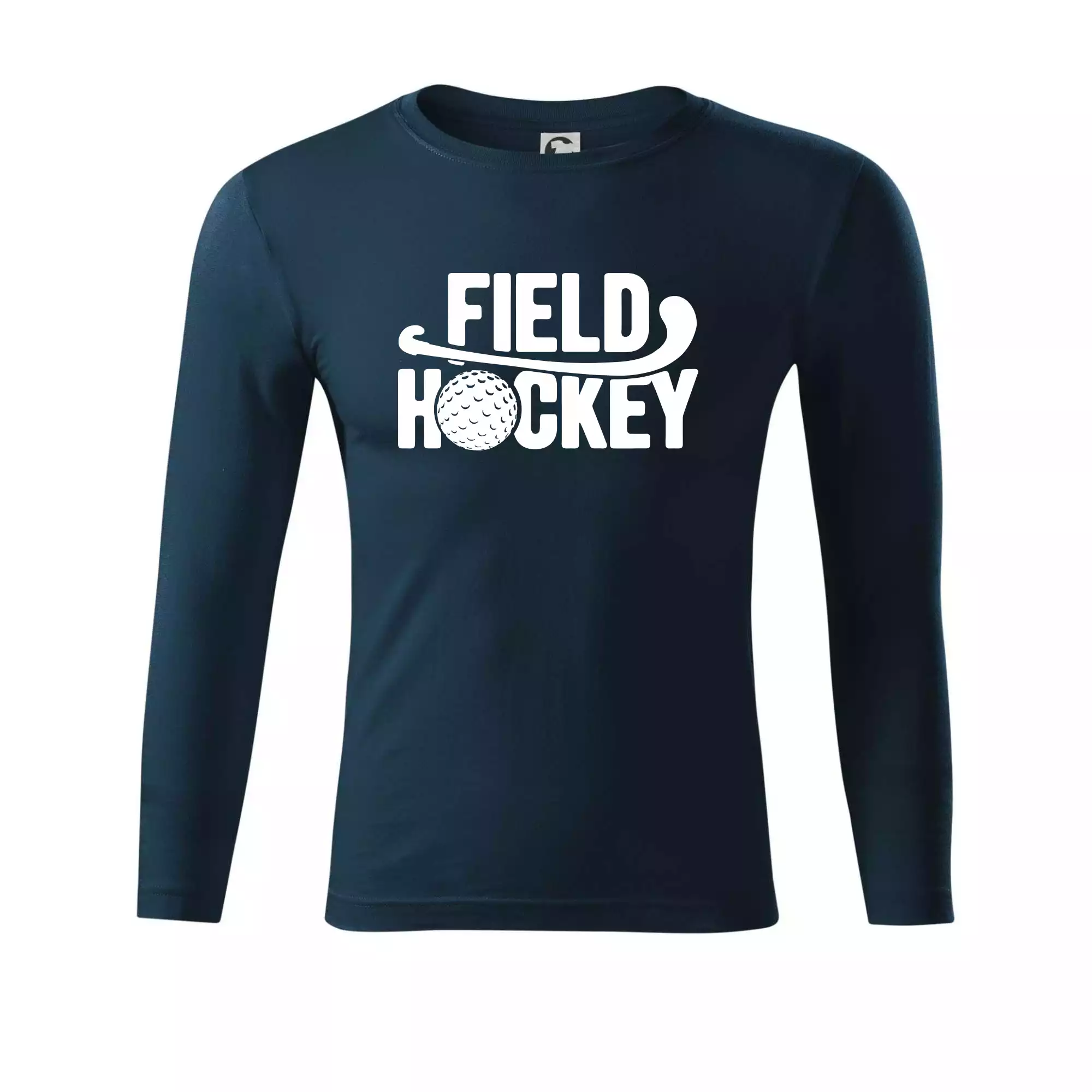 Field hockey míček a nápis