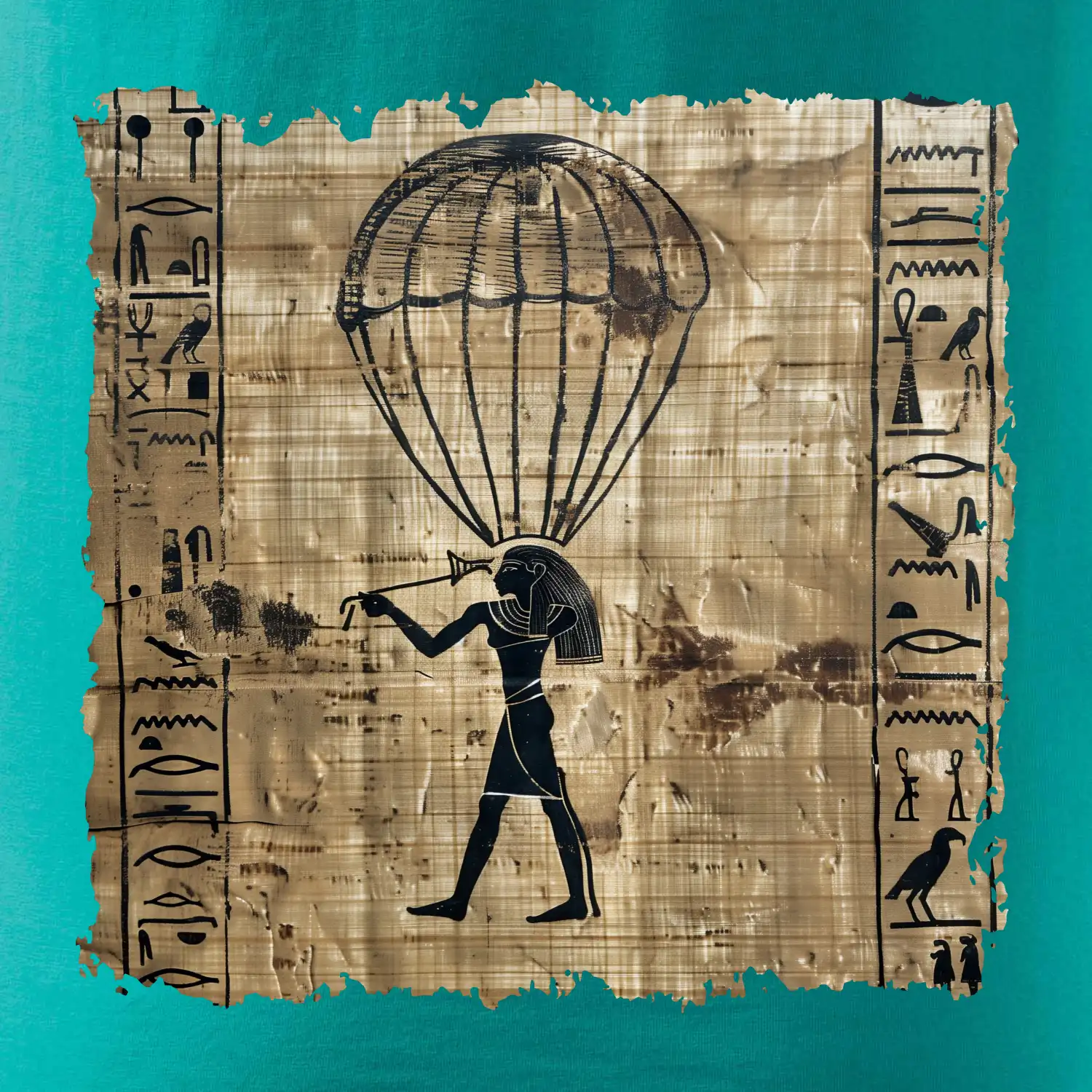Egyptské hieroglyfy parašutista