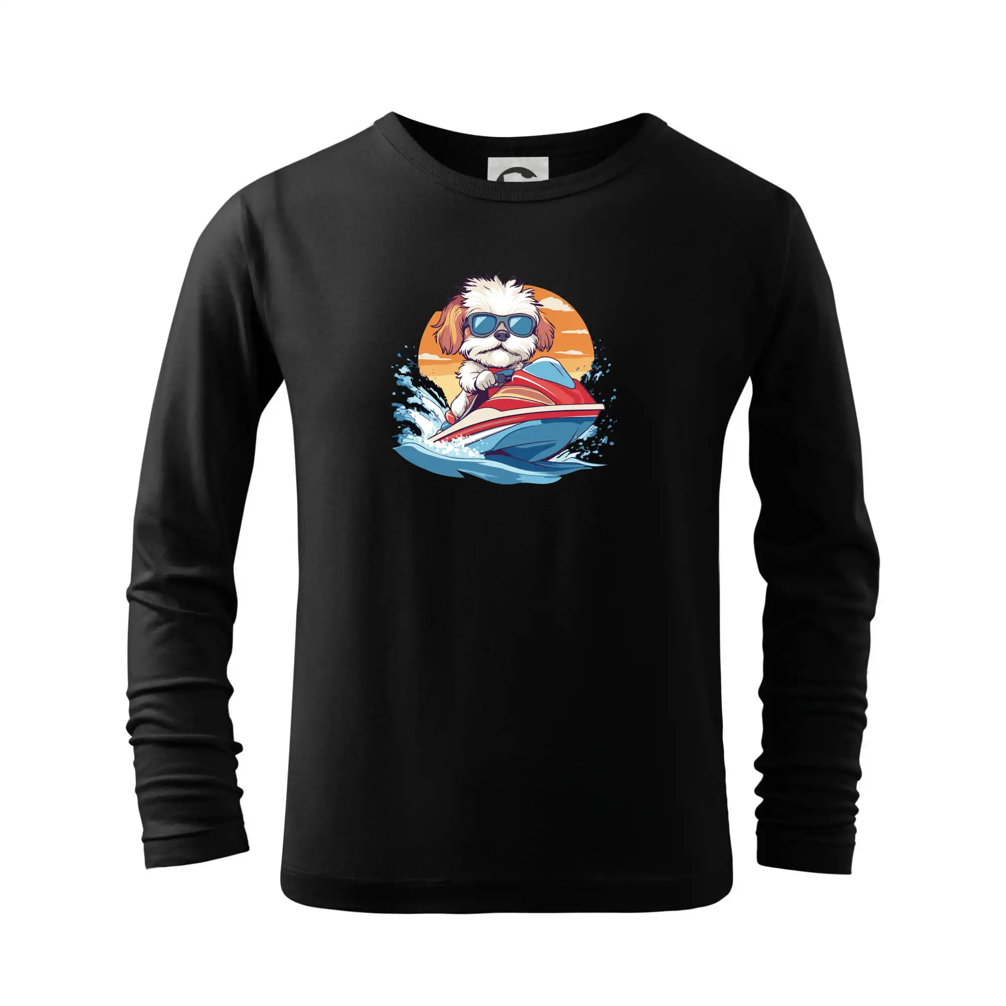 Bišonek na vodním skútru