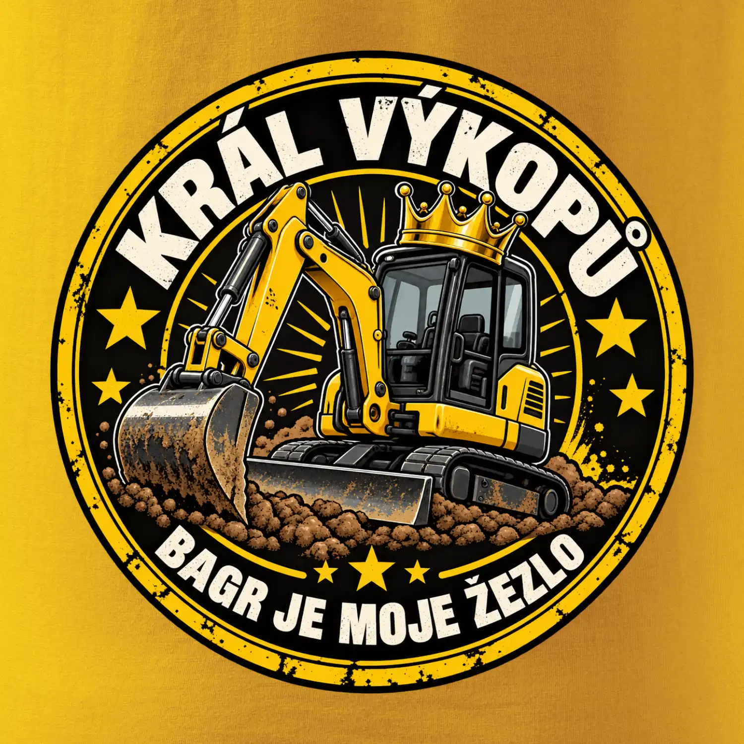 Král výkopů bagr je moje žezlo