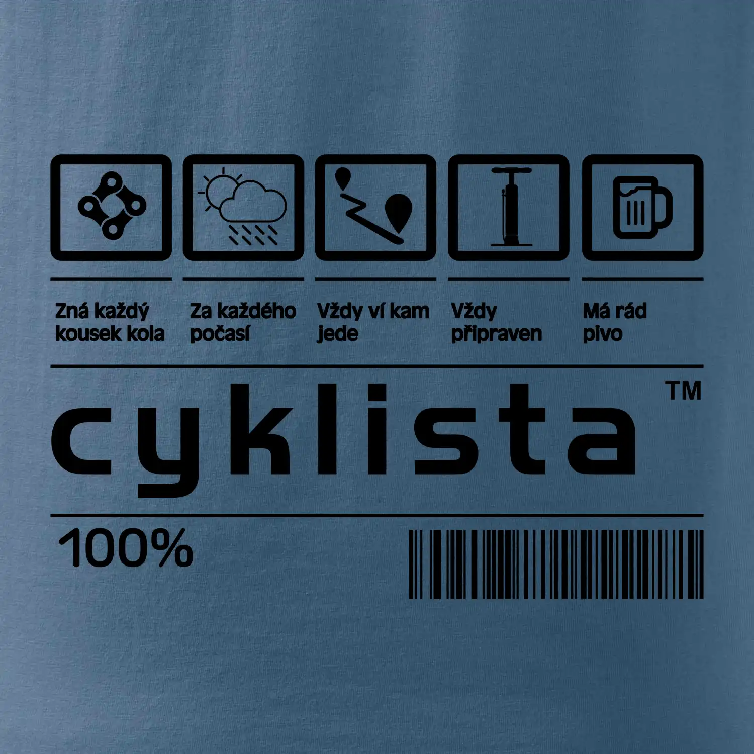 Čárový kód - Cyklista