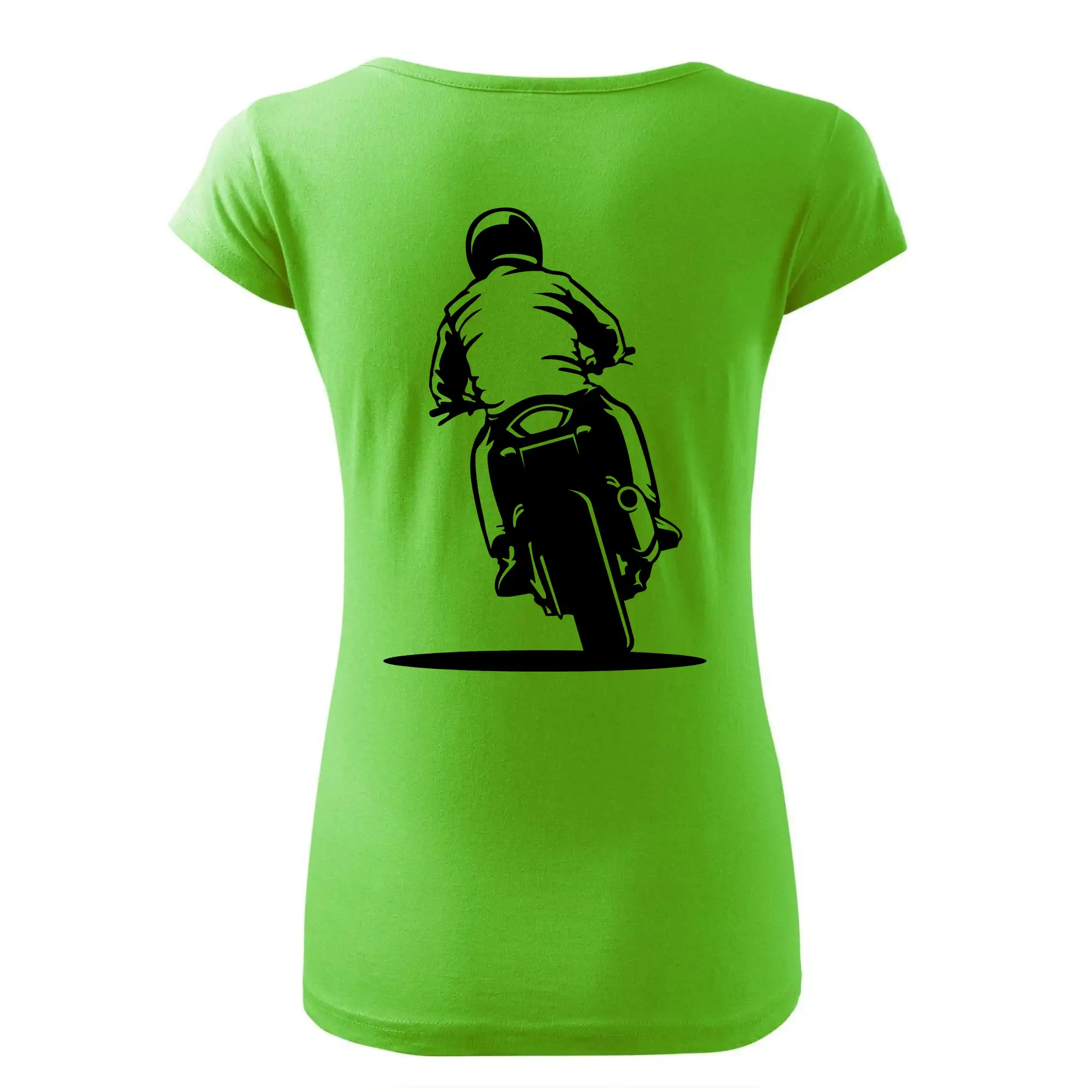 Motorkář na zádech - silnice