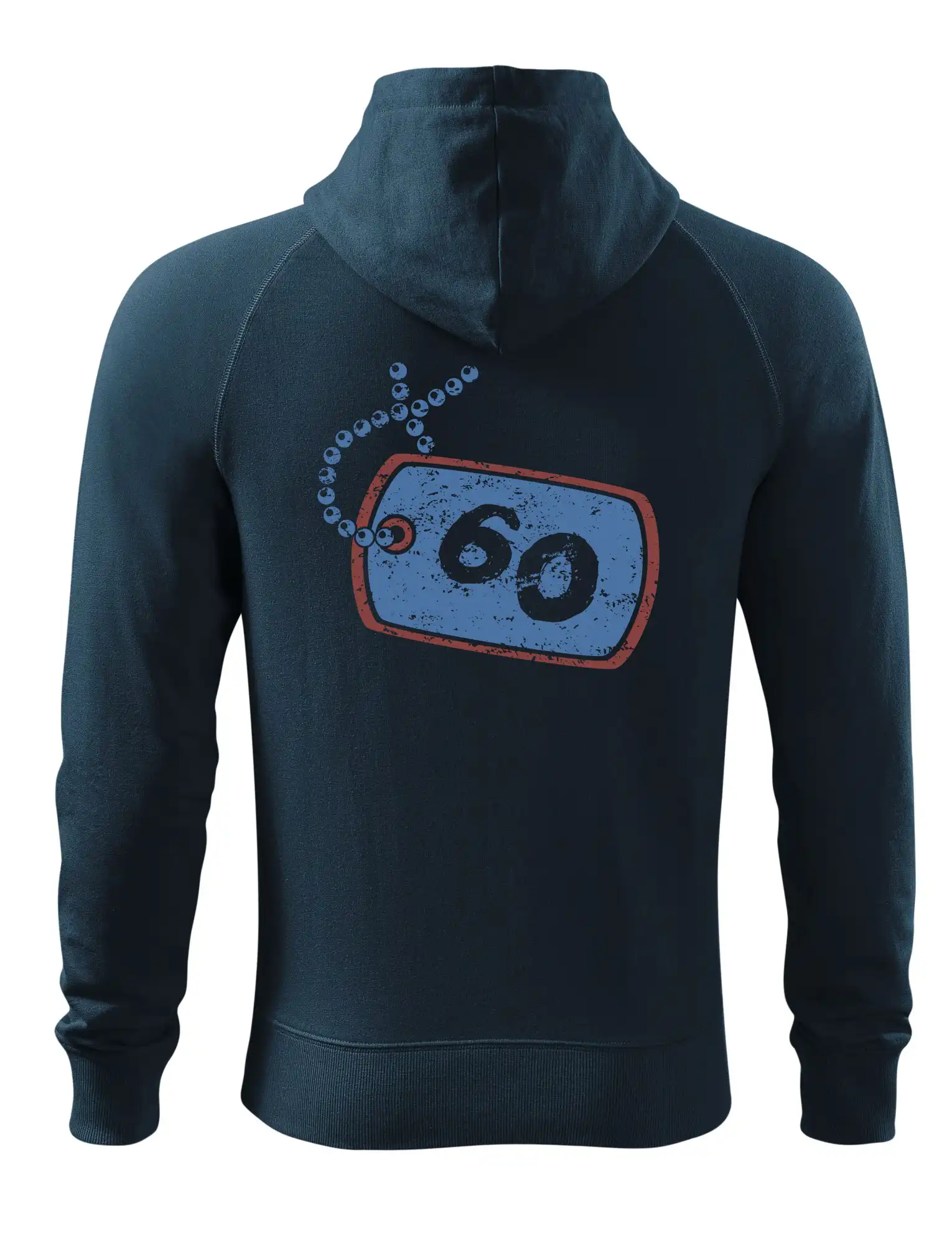 60 na krku štítek