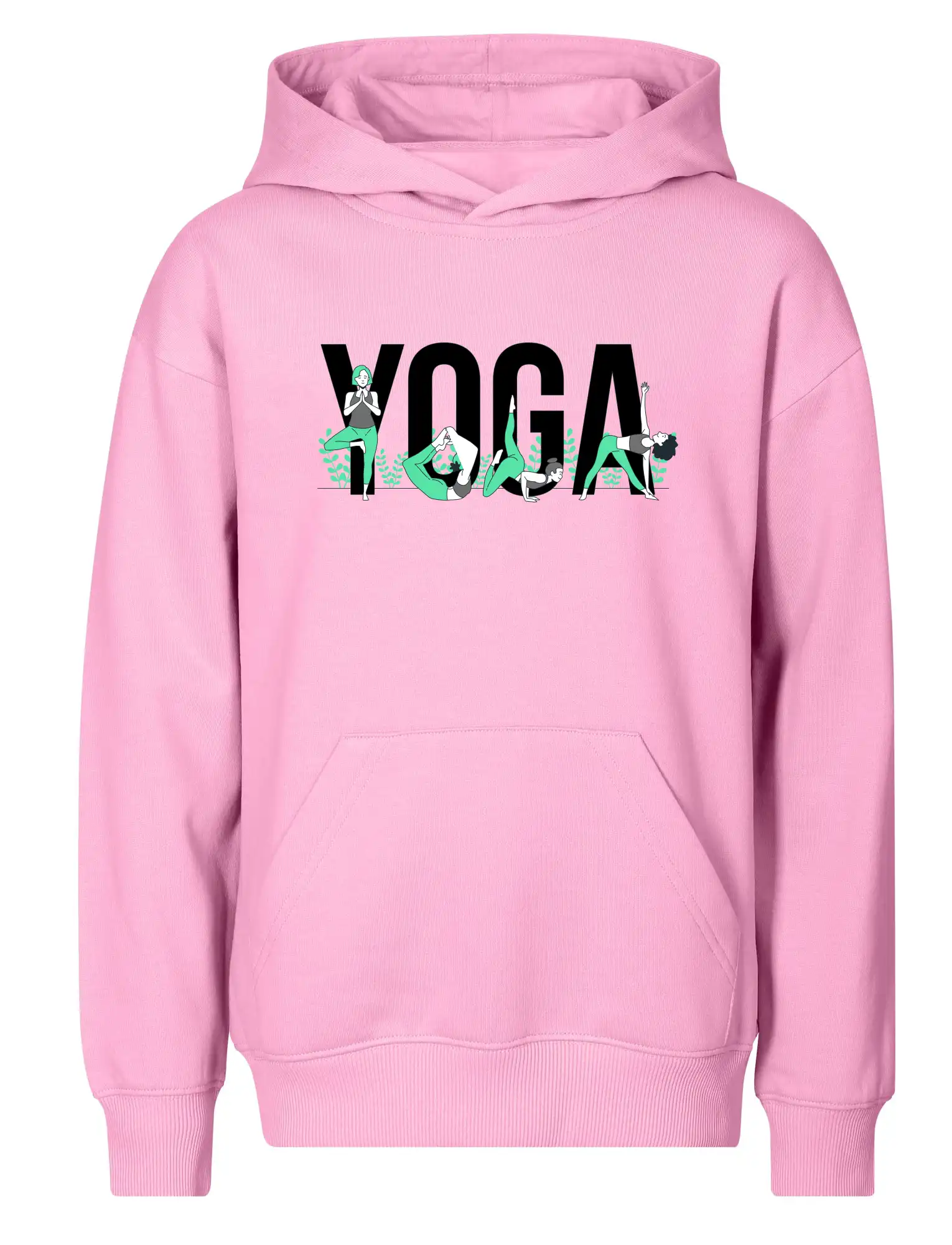 Yoga nápis barevný