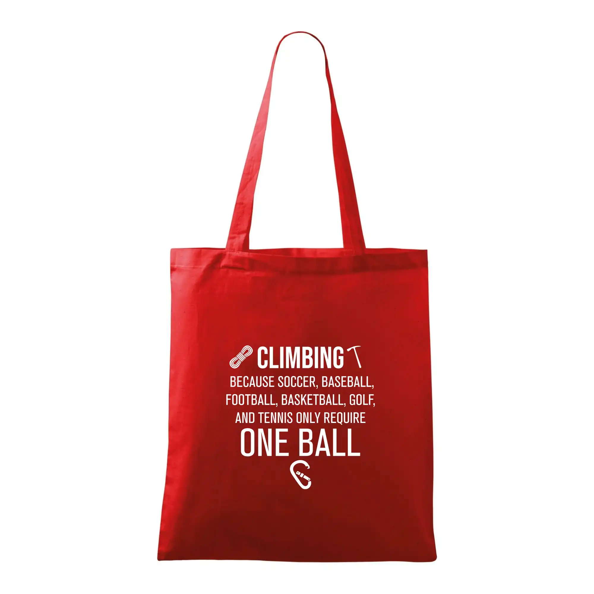 Climbing beacause one ball