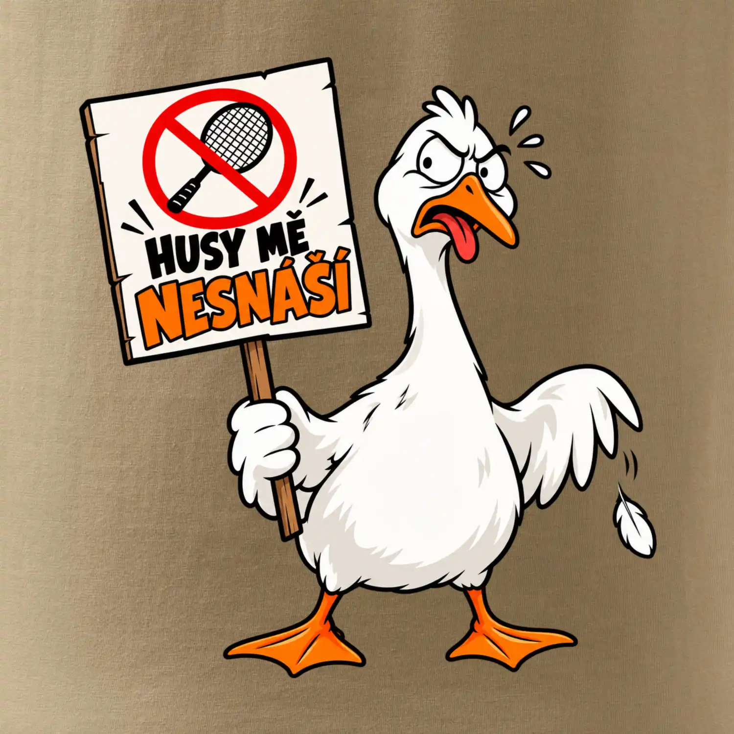 Badminton husy mě nesnáší