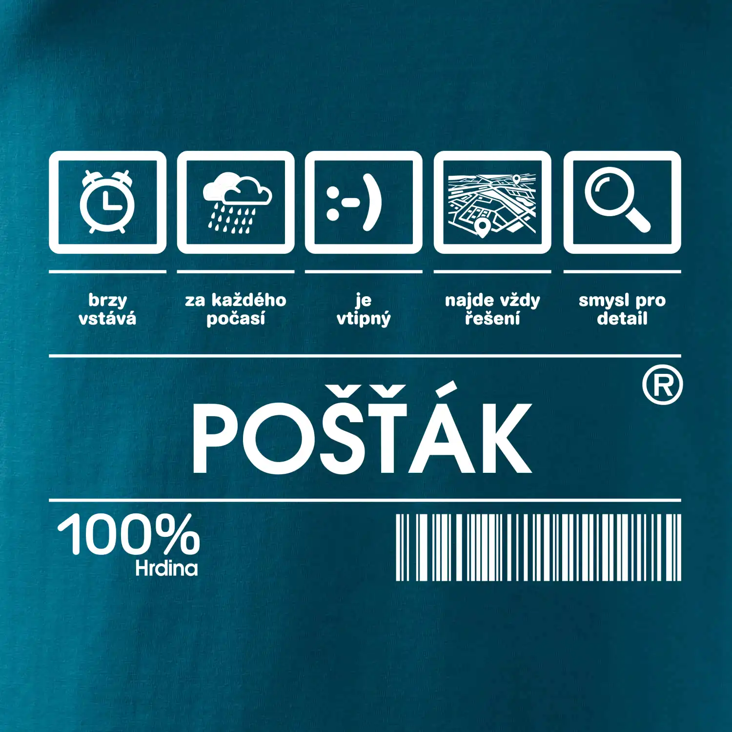 Čárový kód pošťák