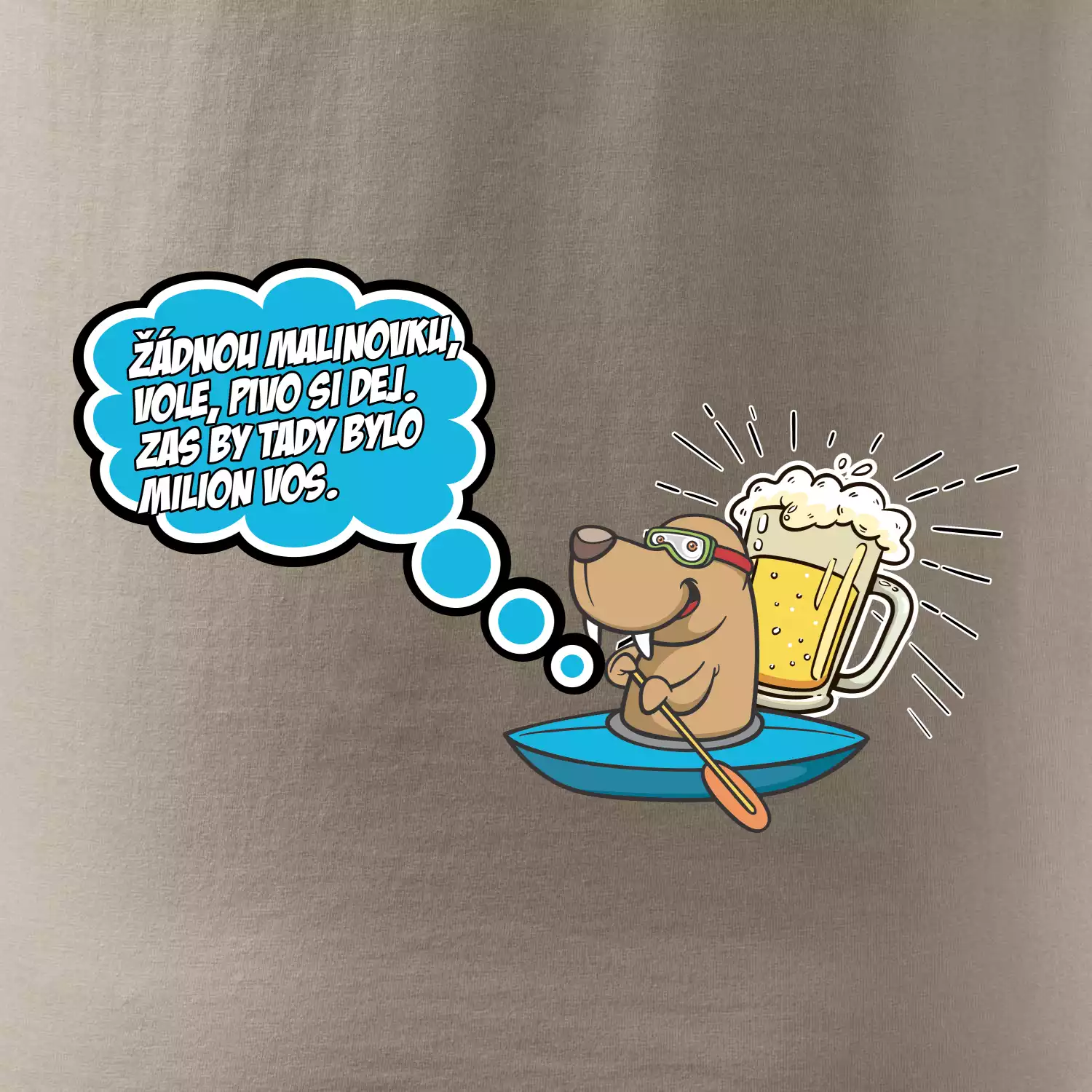 Žádnou malinovku, ale pivo