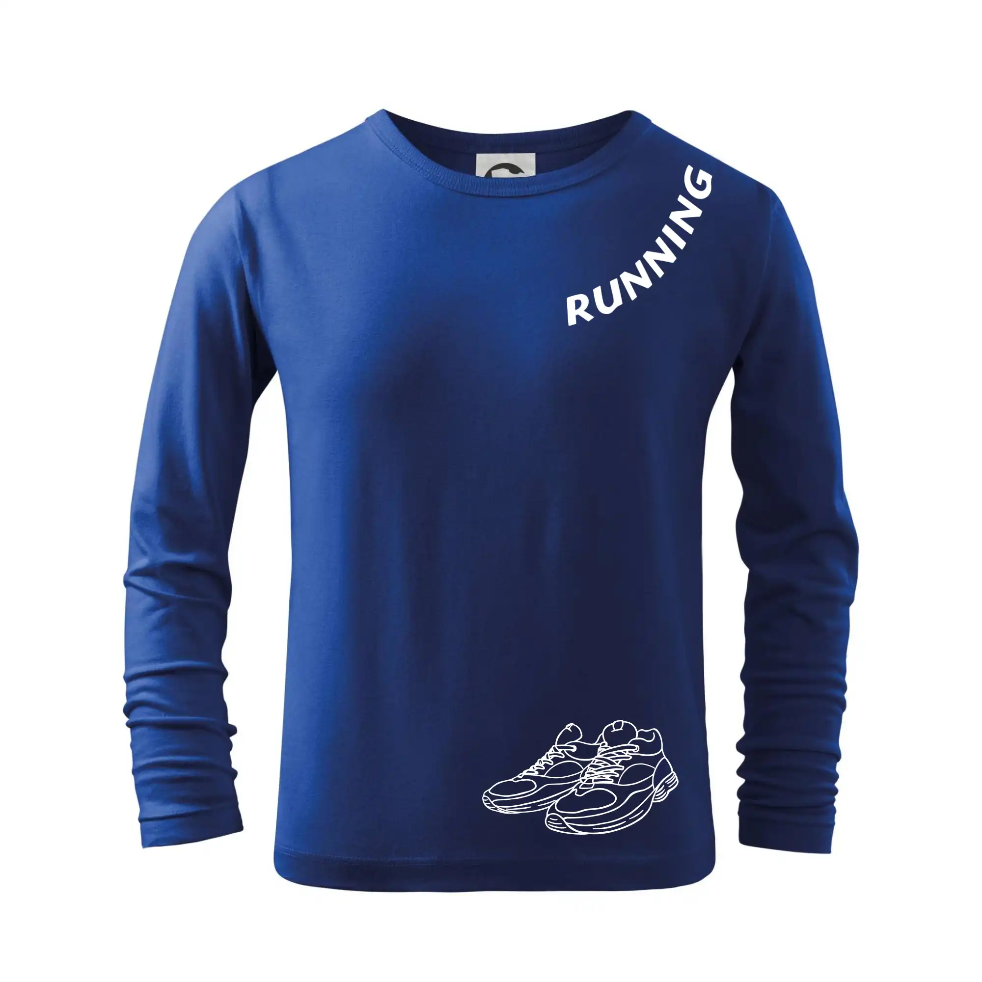 Running nápis šikmo