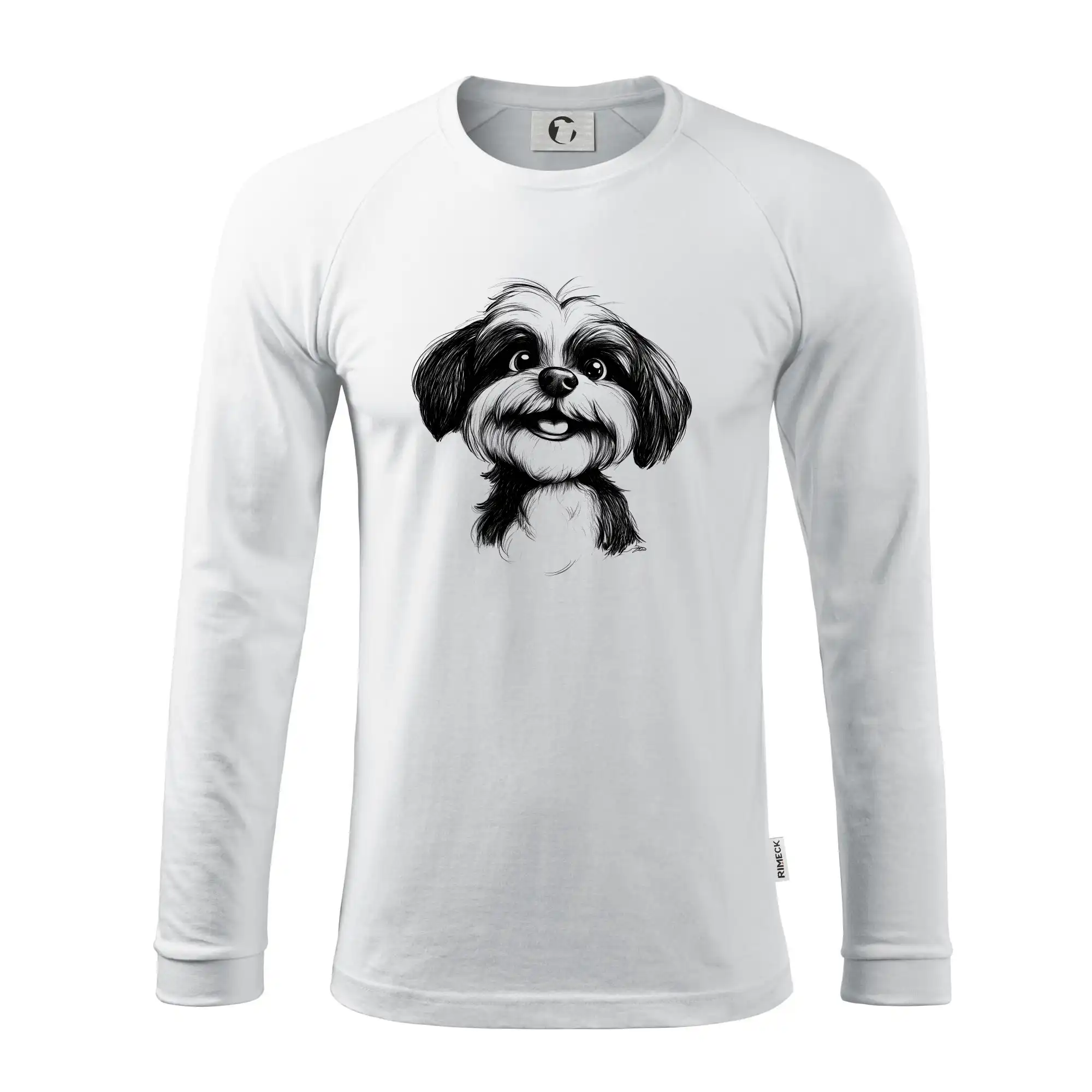 Lhasa Apso karikatura hlava