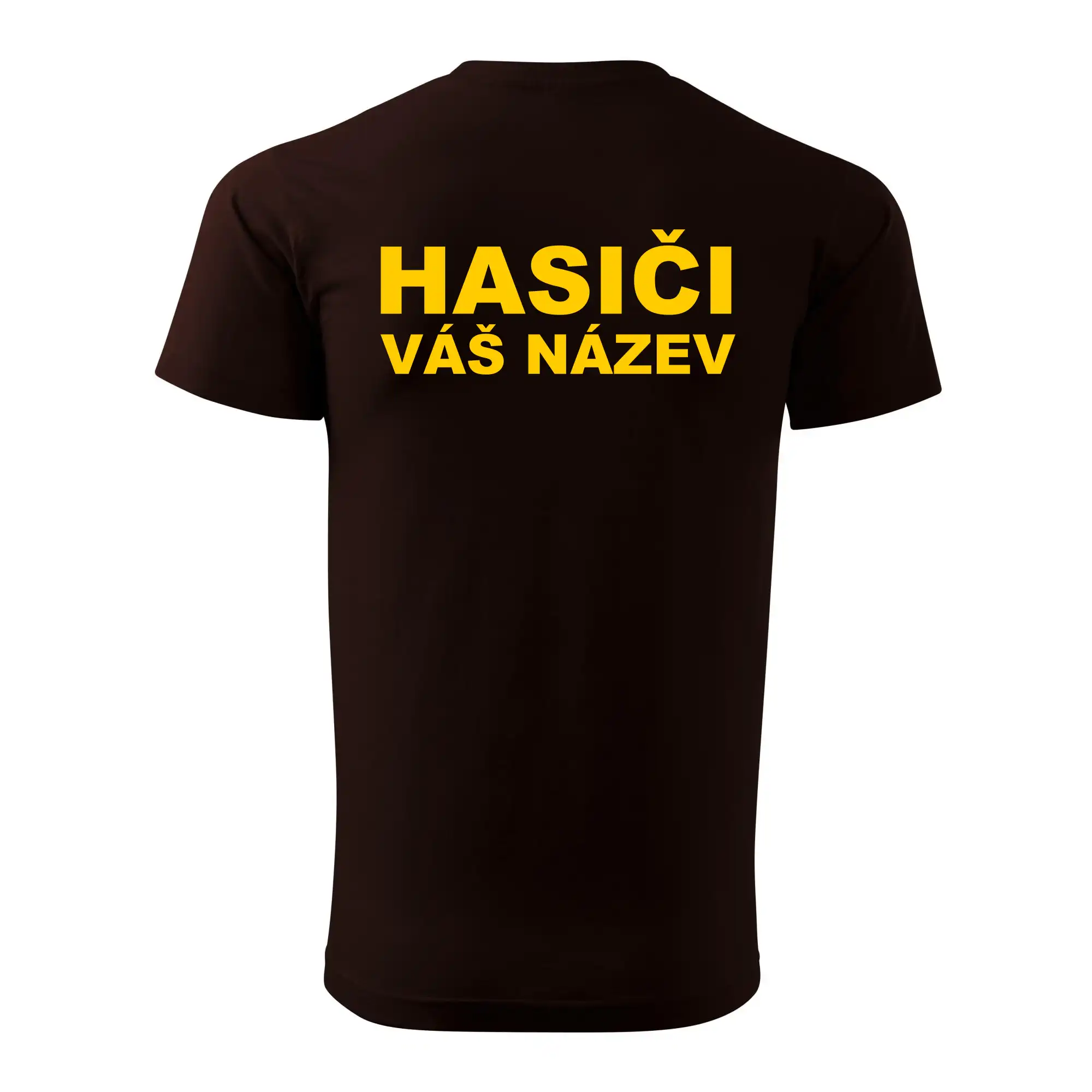 Hasiči - žlutý nápis - váš název sboru