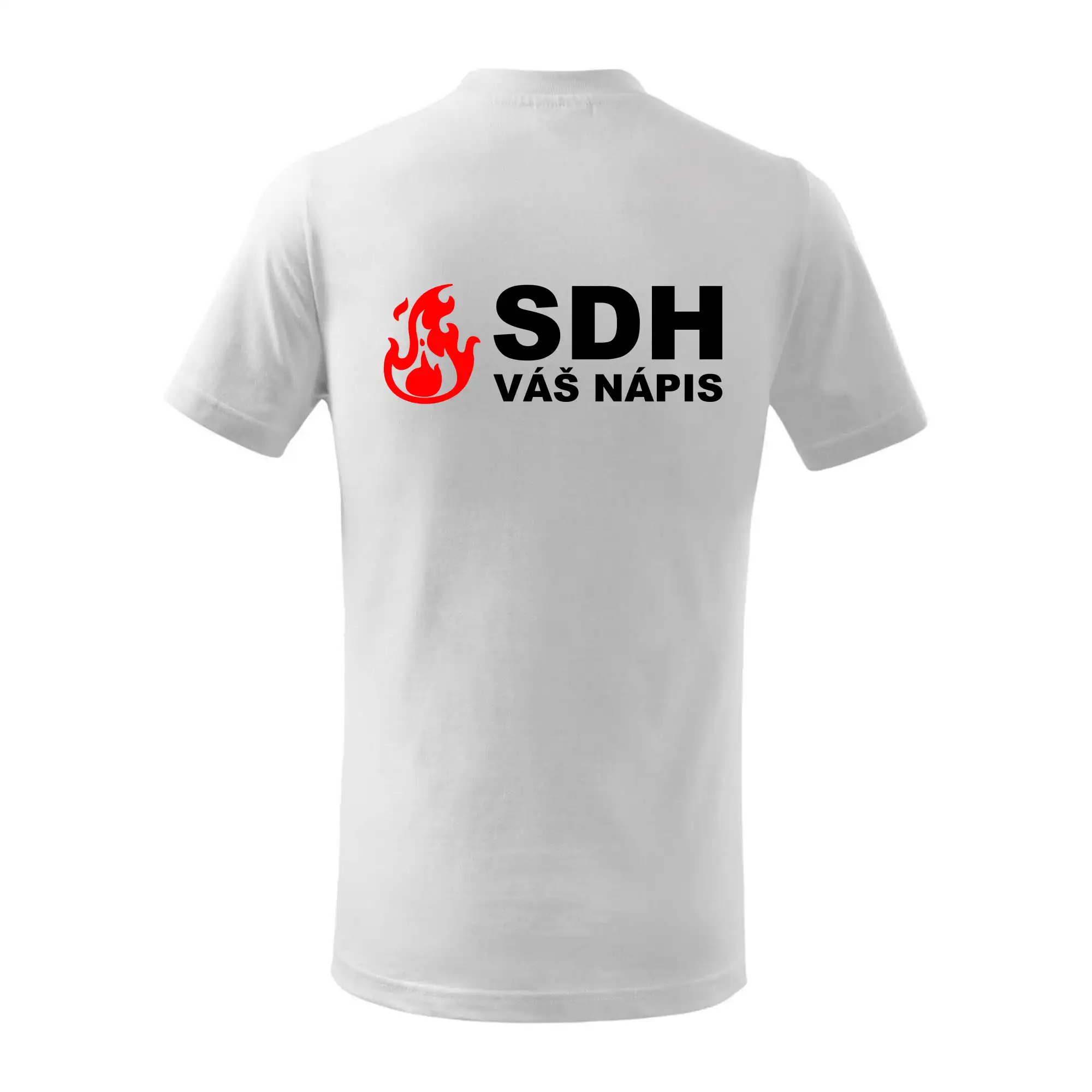 SDH nápis (oheň, název sboru - vlastní nápis)