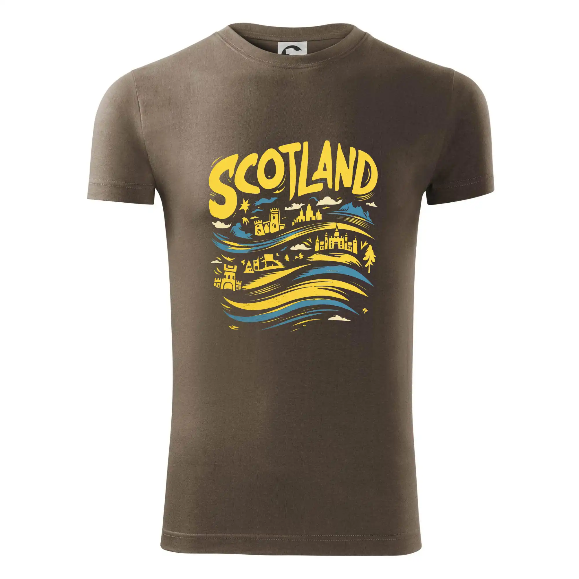 Scotland kreslené vlny