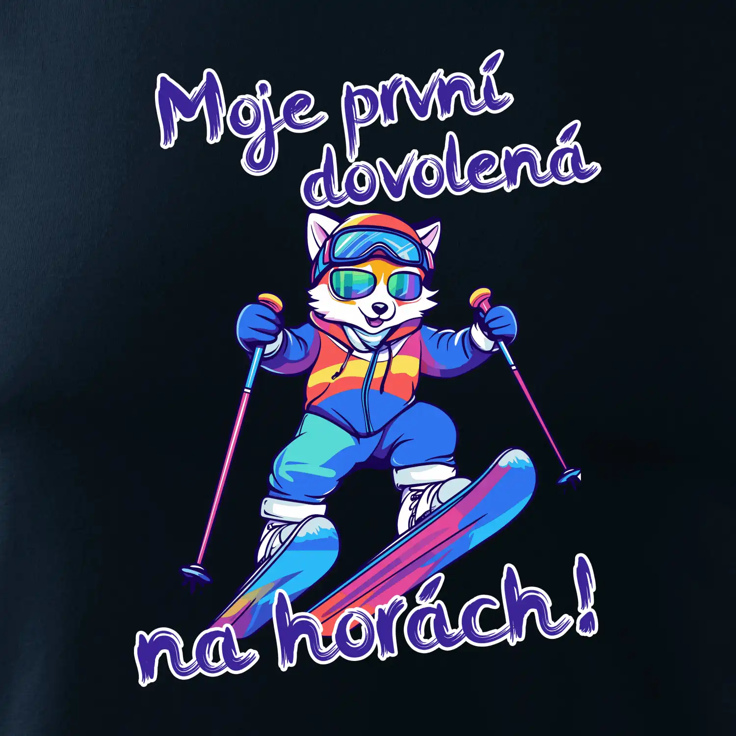 Moje první dovolená na horách modrá liška