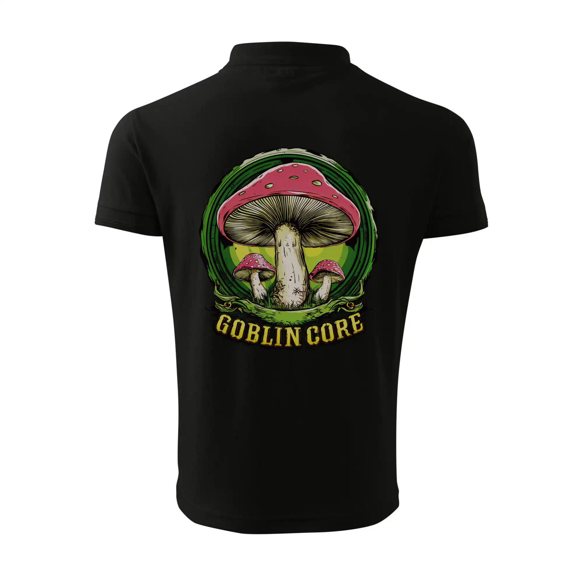 Goblincore  red capped mushrooms