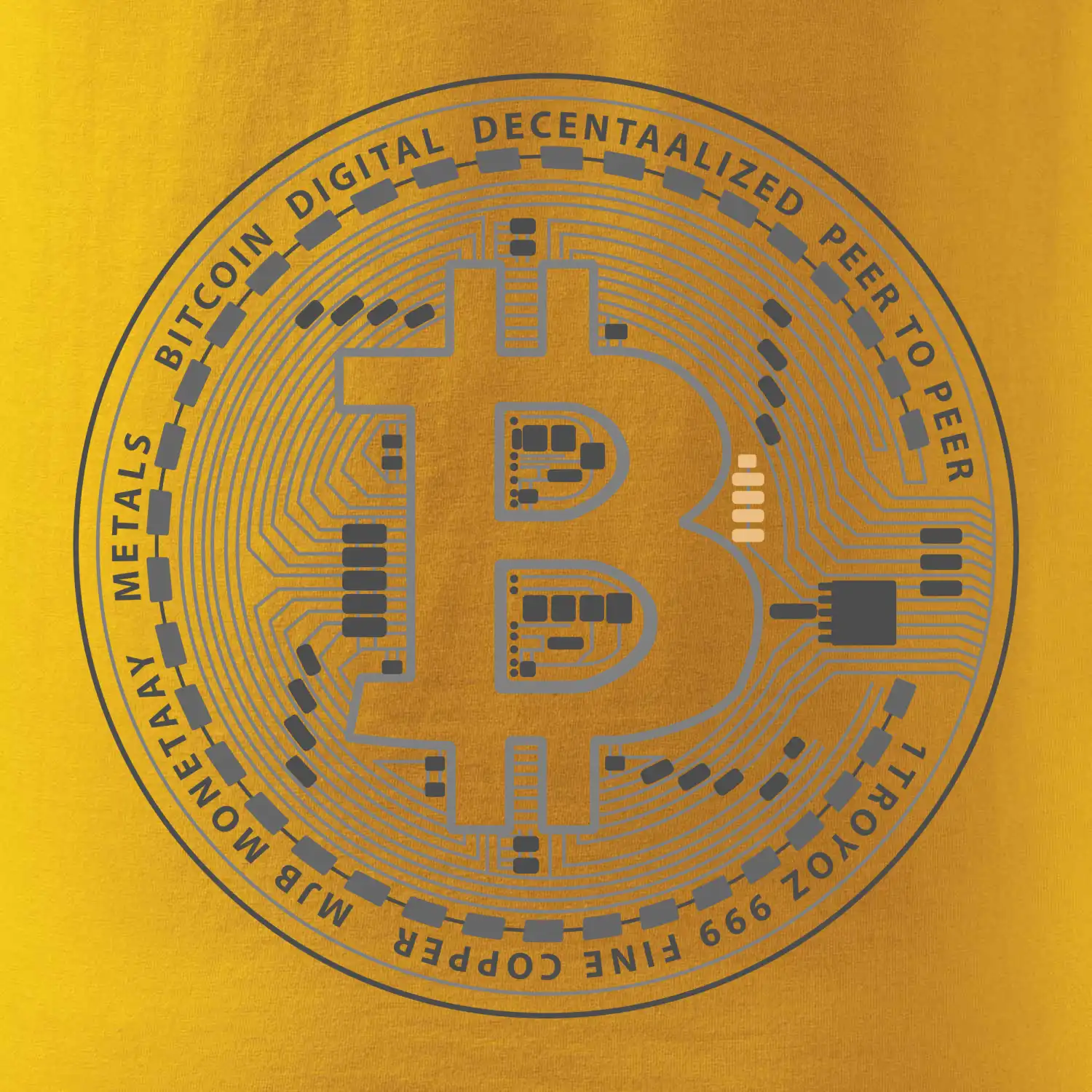 Bitcoin tištěný spoj