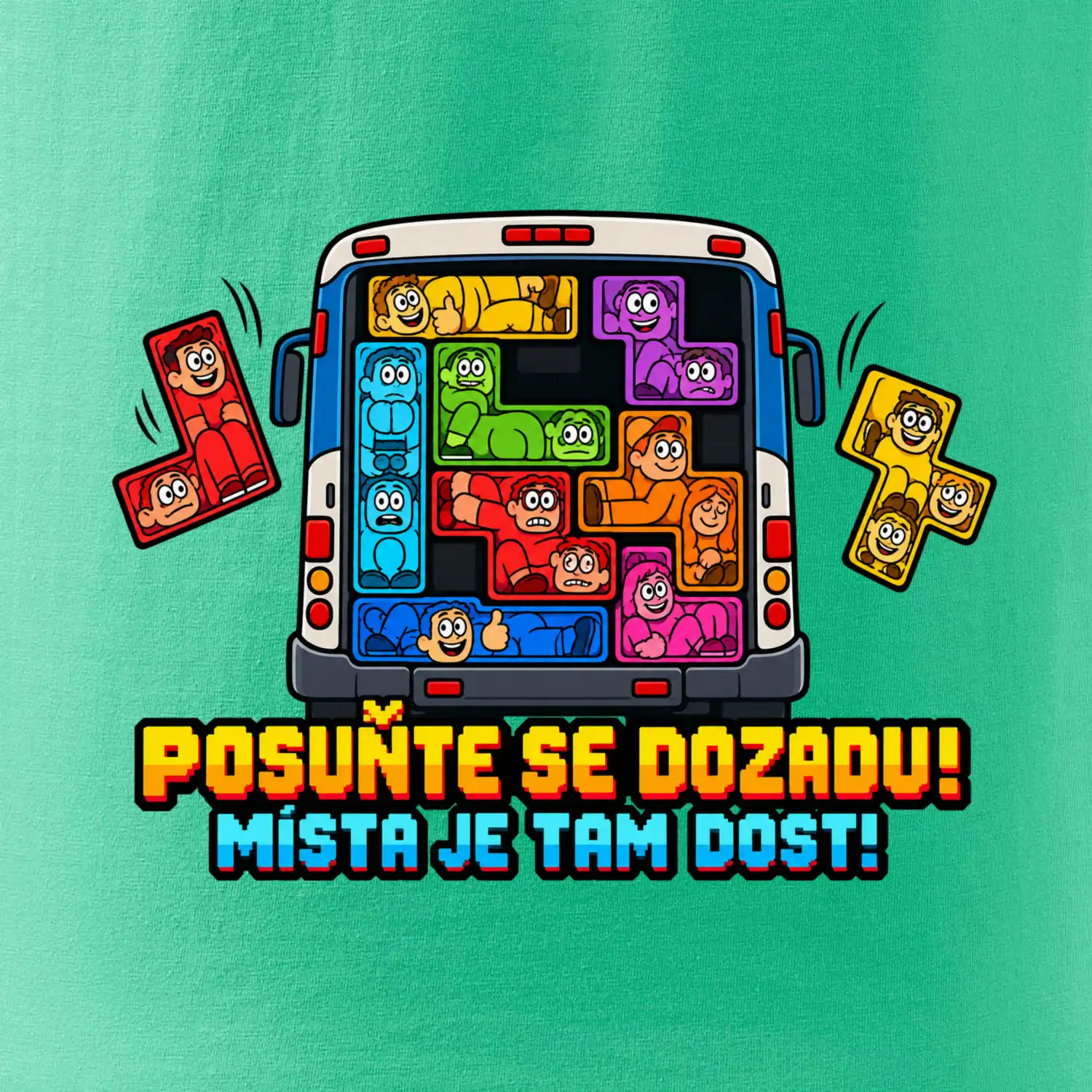 Posuňte se dozadu místa je tam dost