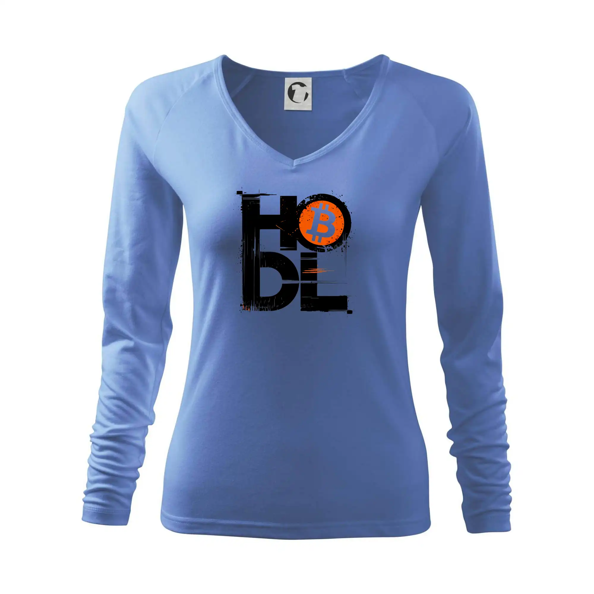 Hodl velký nápis a logo BTC