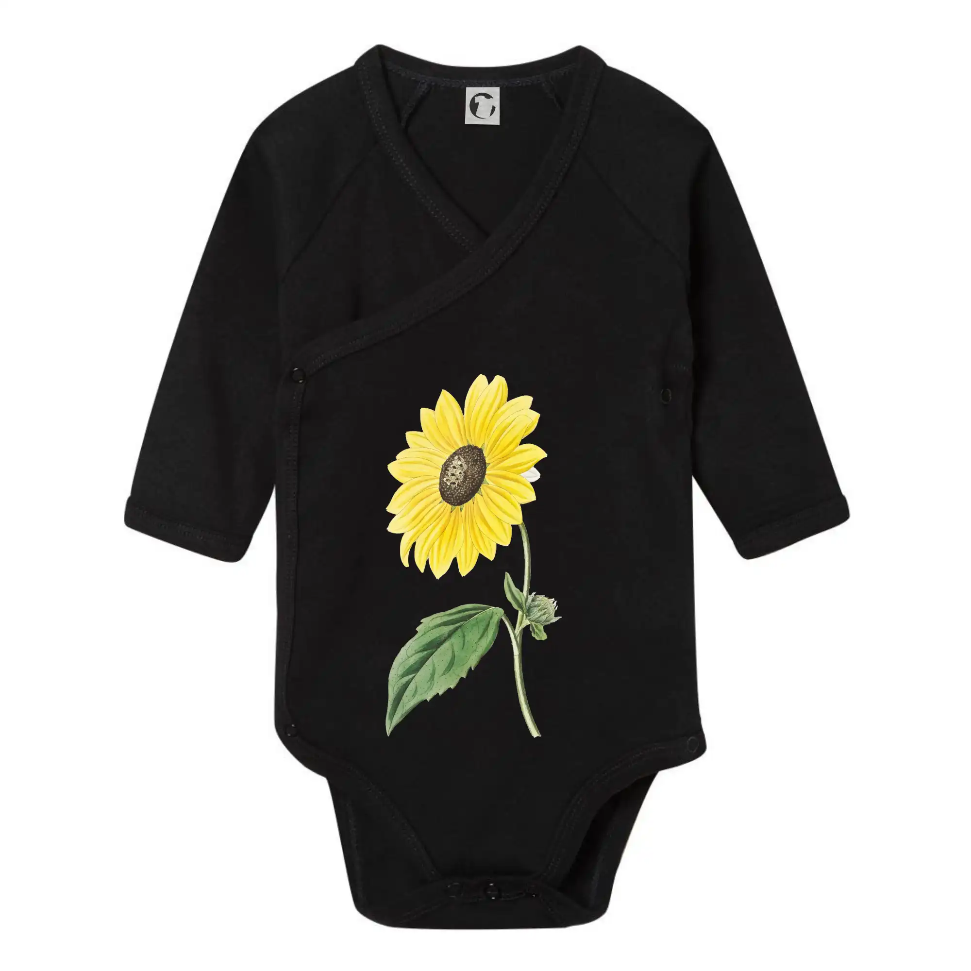 Slunečnice otočená