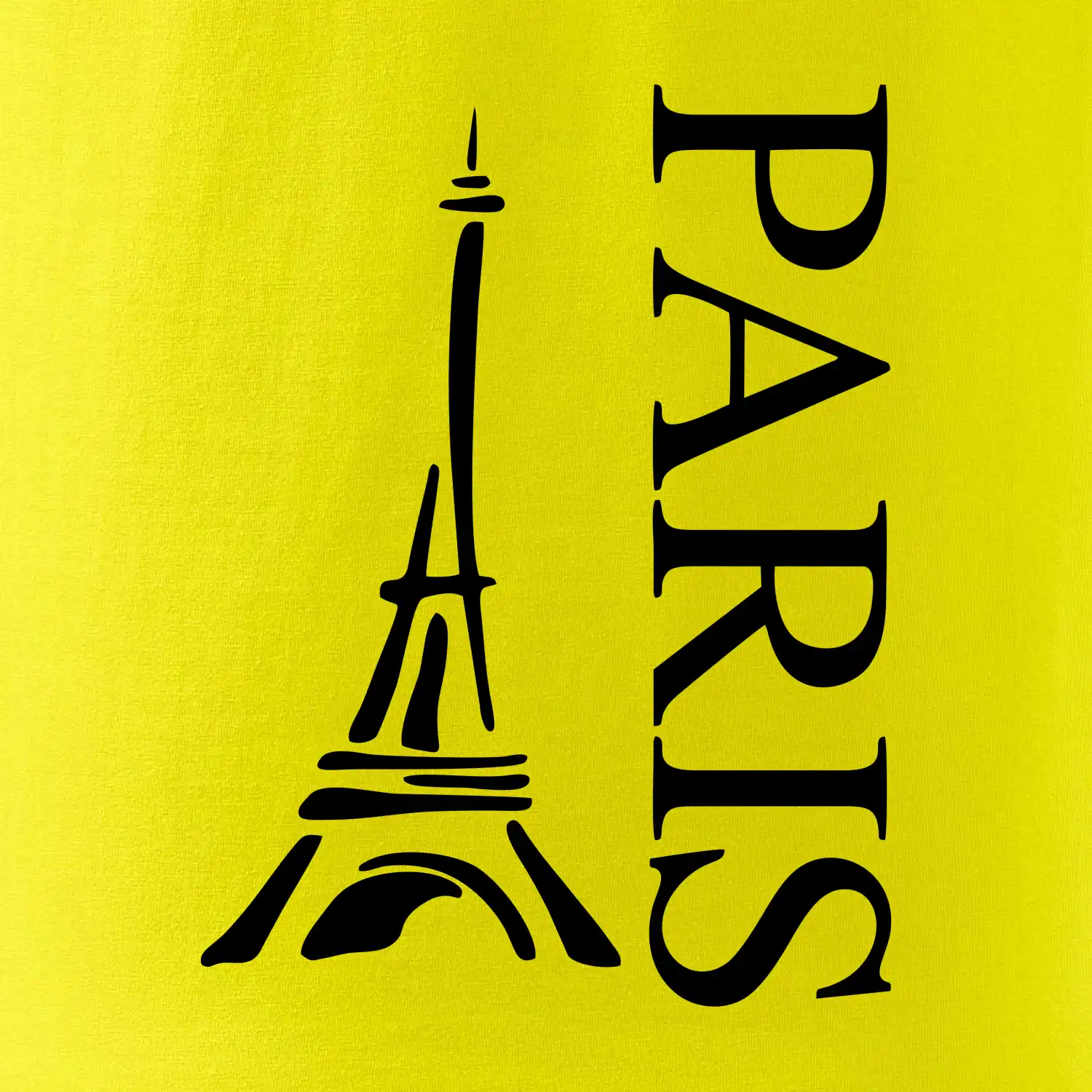 Paris nápis Eiffelovka na výšku