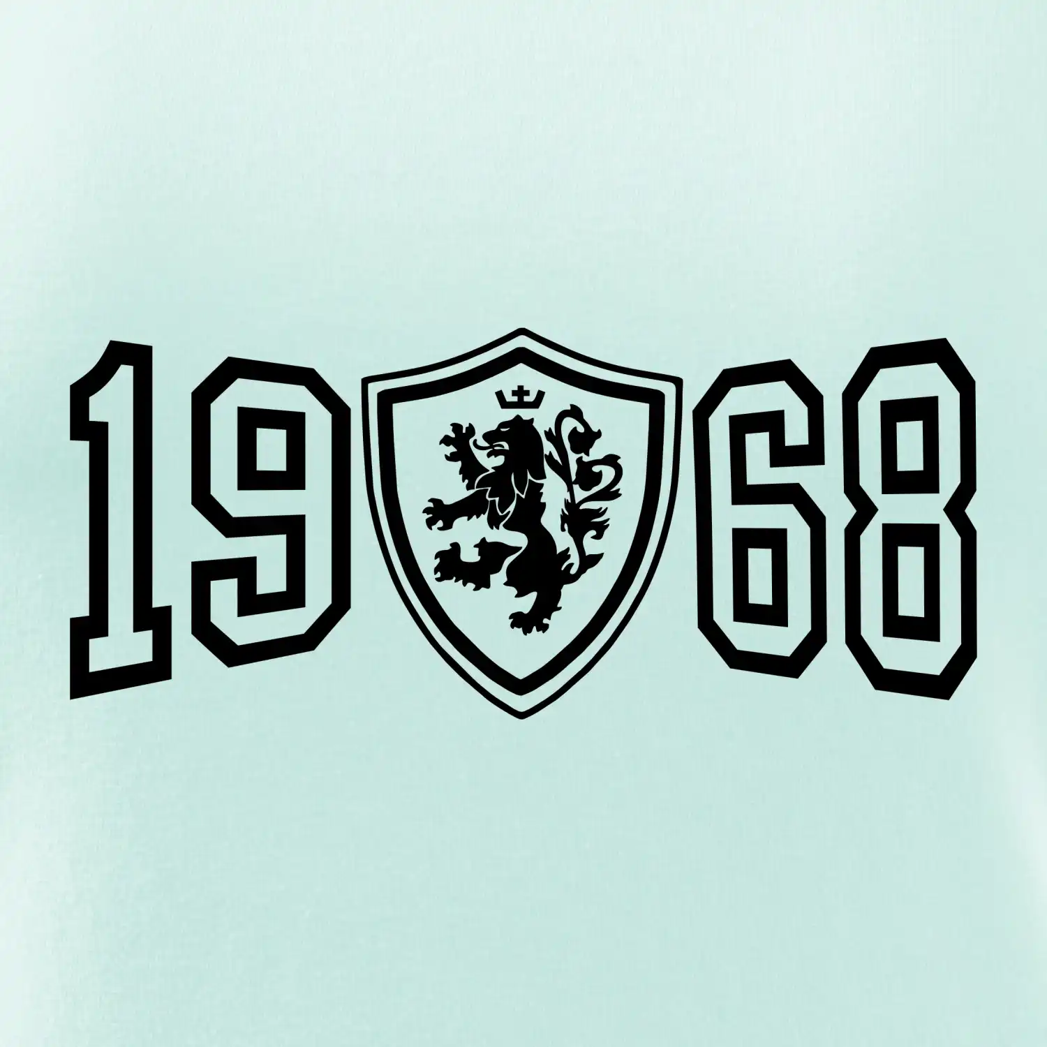 Narozeninový motiv - znak - 1968