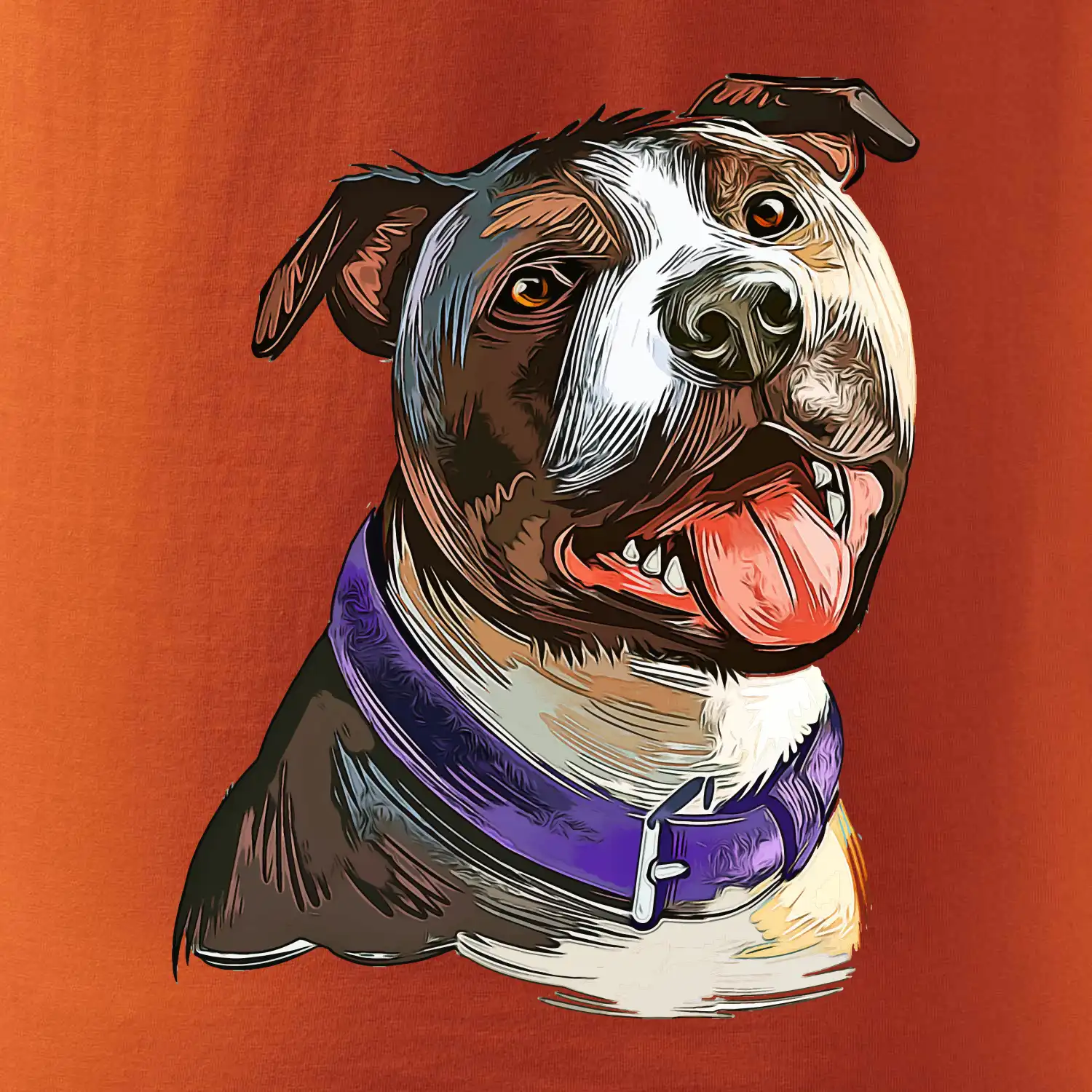 Americký stafordširský teriér  kreslený