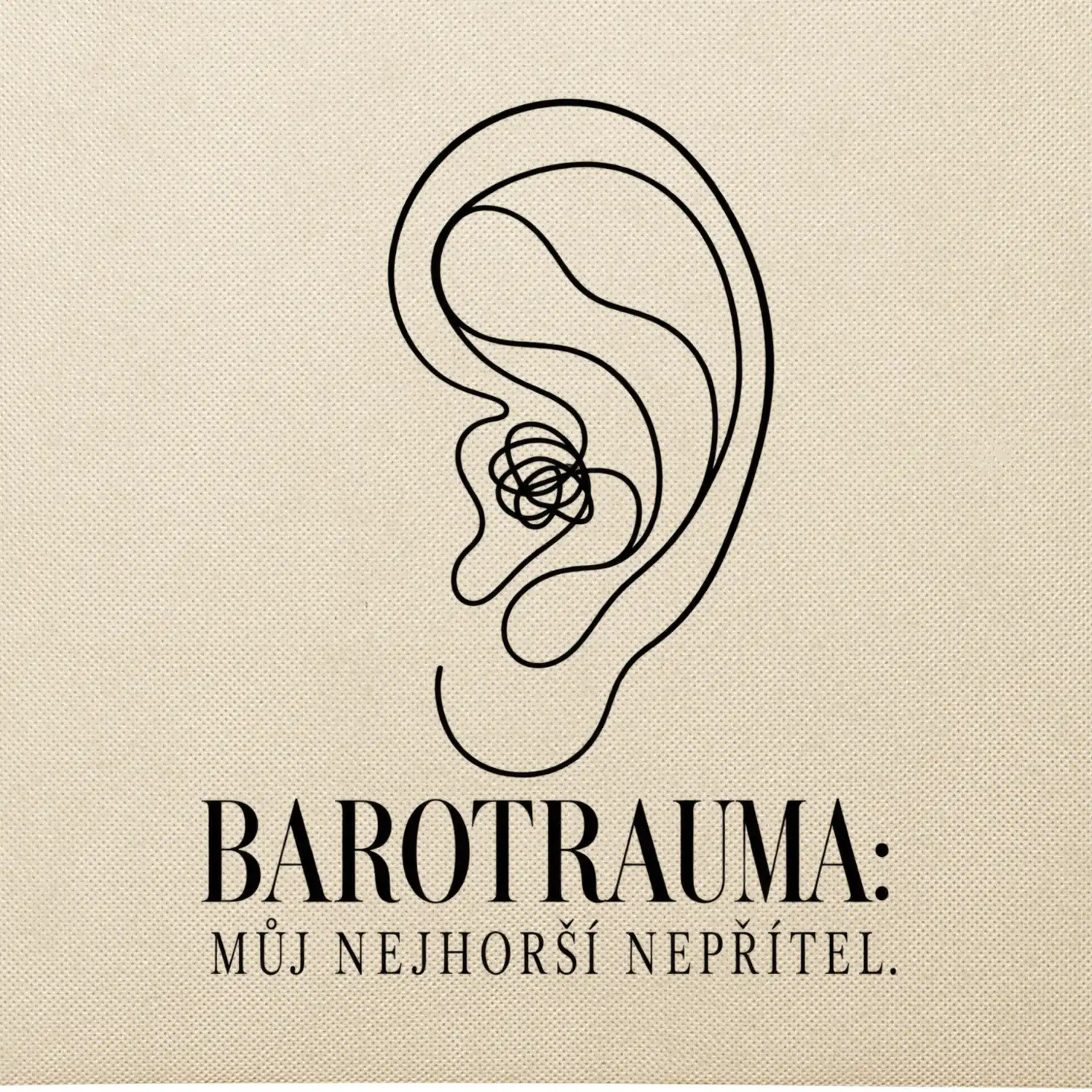 Barotrauma můj nejhorší nepřítel ucho s uzlem v lince