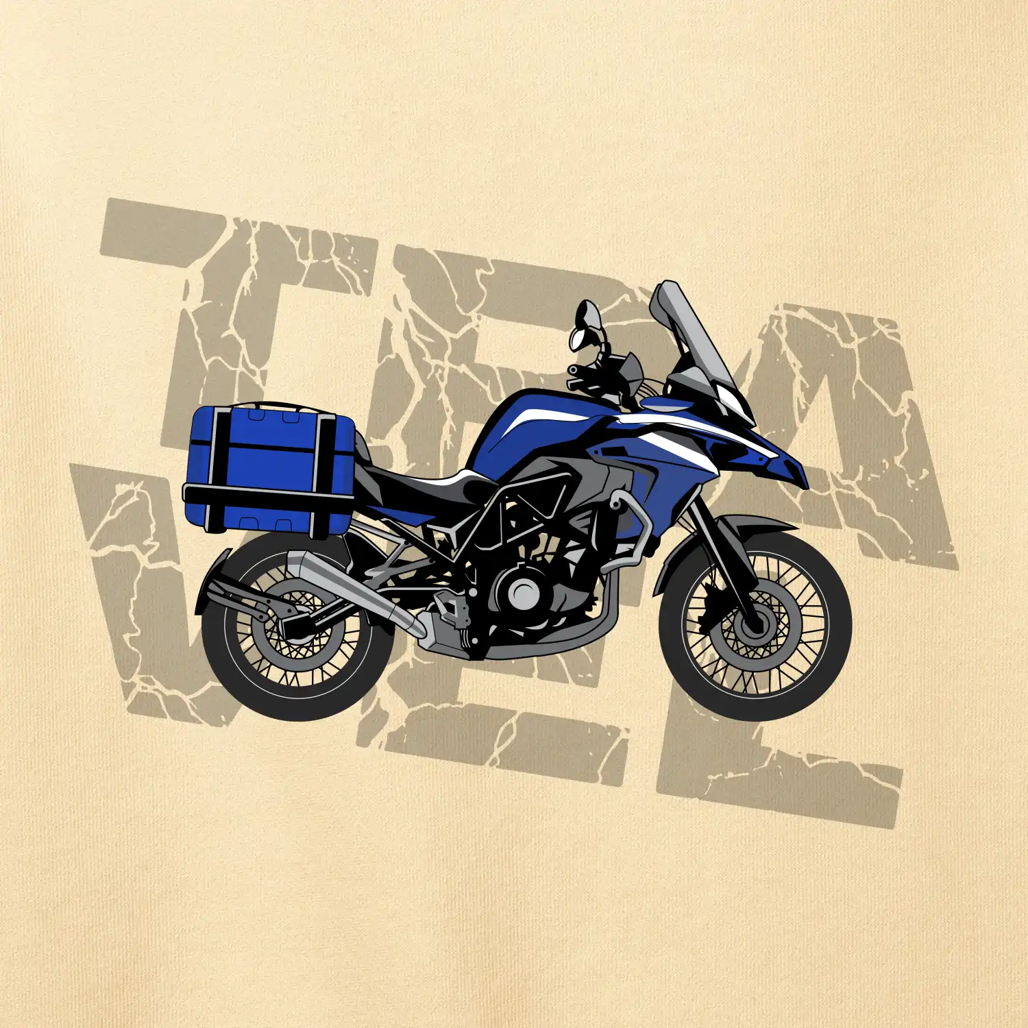 Cestovní enduro modré