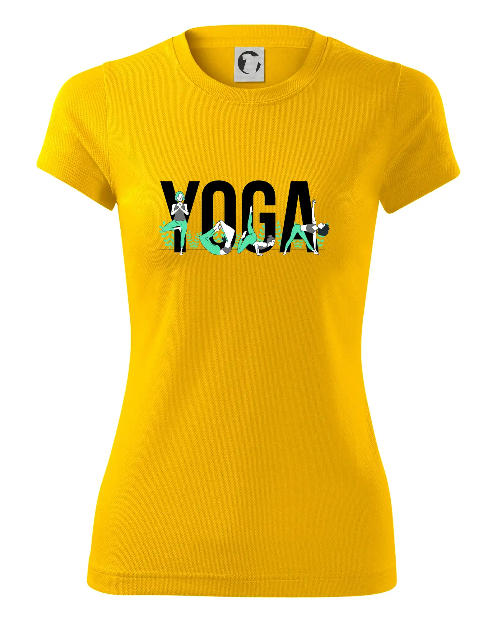 Yoga nápis barevný