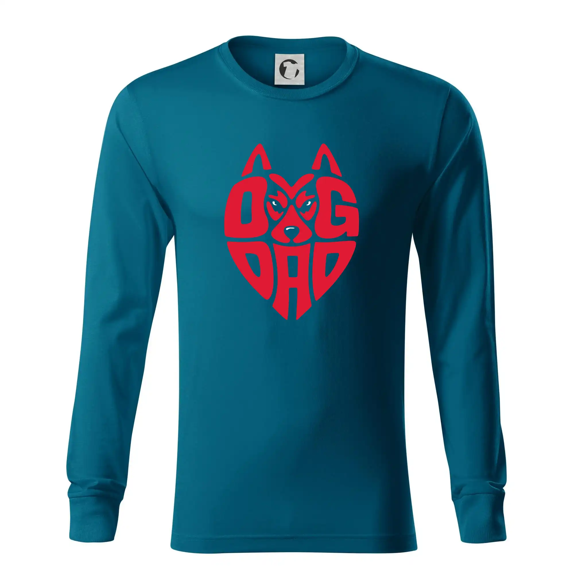 Dog dad nápis v hlavě